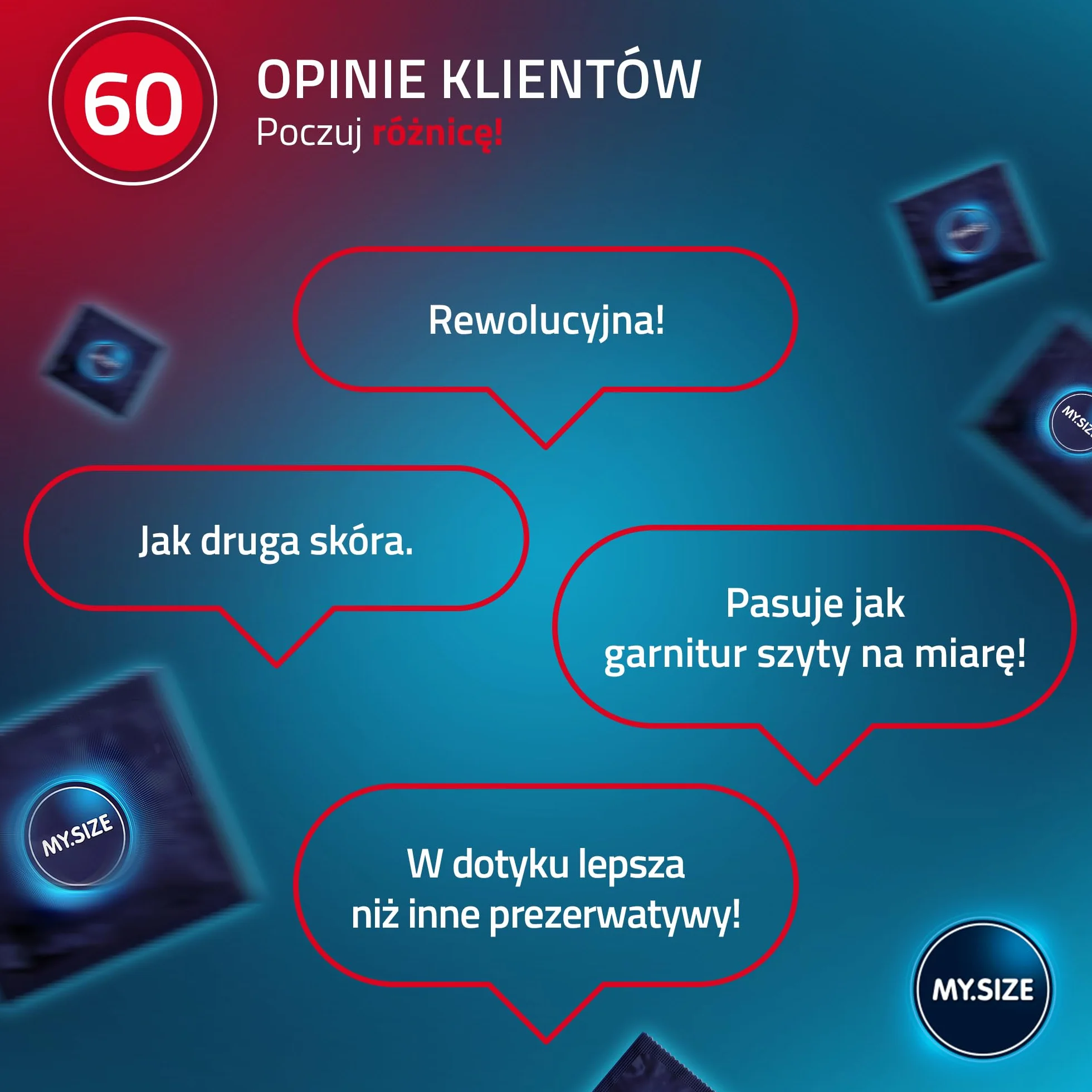 Prezerwatywa MY.SIZE 60mm, 10 sztuki - idealne dopasowanie i odpowiedni rozmiar dla każdego