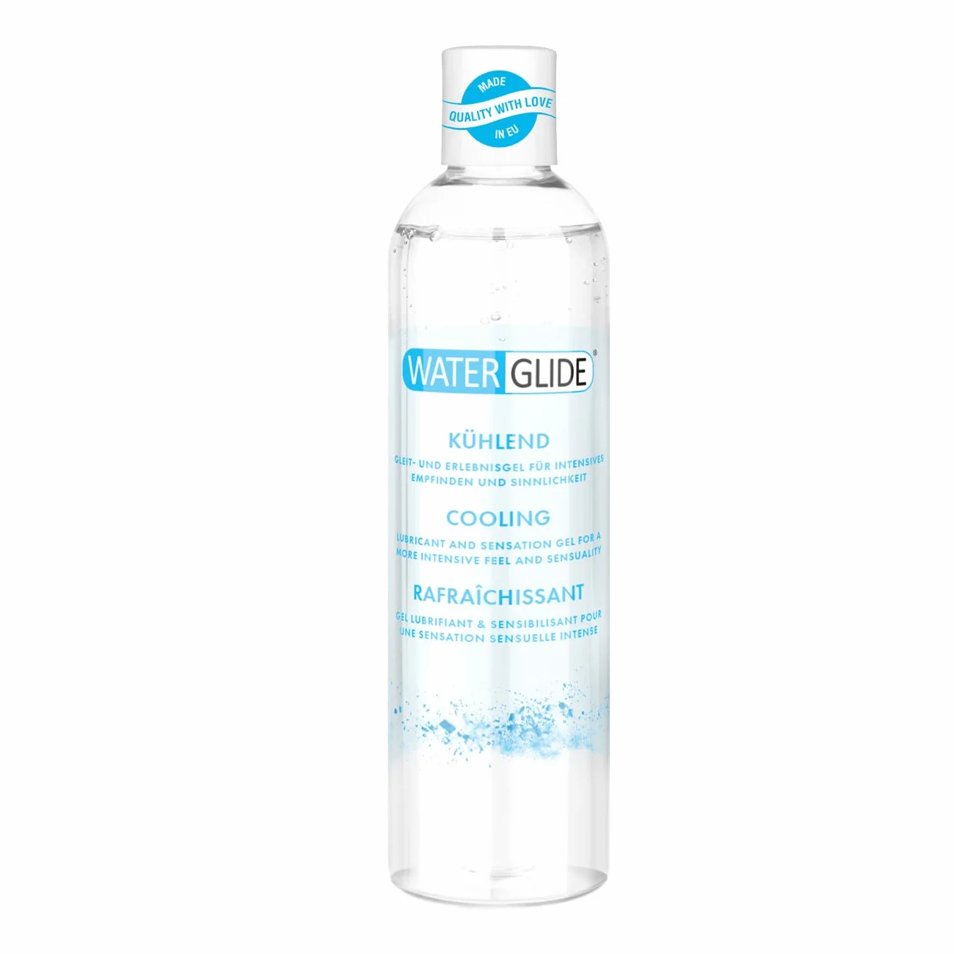 Waterglide Lubrykant chłodzący | lubrykant na bazie wody zapewnia długotrwałą zabawę, wegański, nadaje się do zabawek erotycznych i prezerwatyw | 300 ml