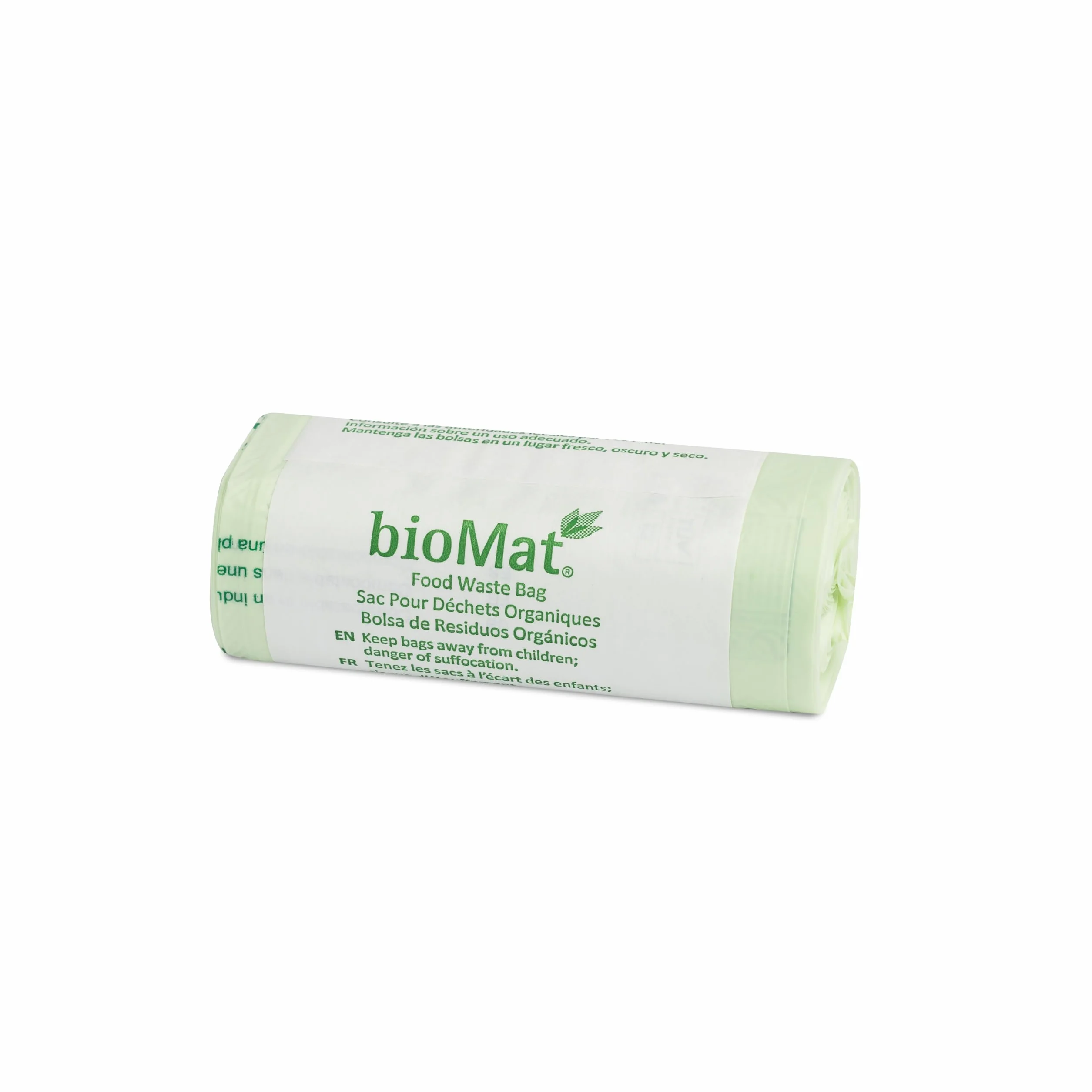 bioMat Kompostowalne 6l Worki na śmieci, 150 Worków, Jakość Premium do Toalet/łazienek/kuchni, Neutralne dla Klimatu, Wyprodukowane w Niemczech