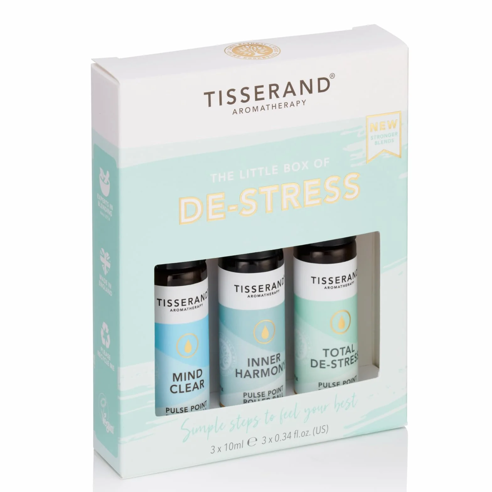 Tisserand Aromatherapy Małe pudełko odstresu - 100% naturalne czyste olejki eteryczne - 3 x 10 ml