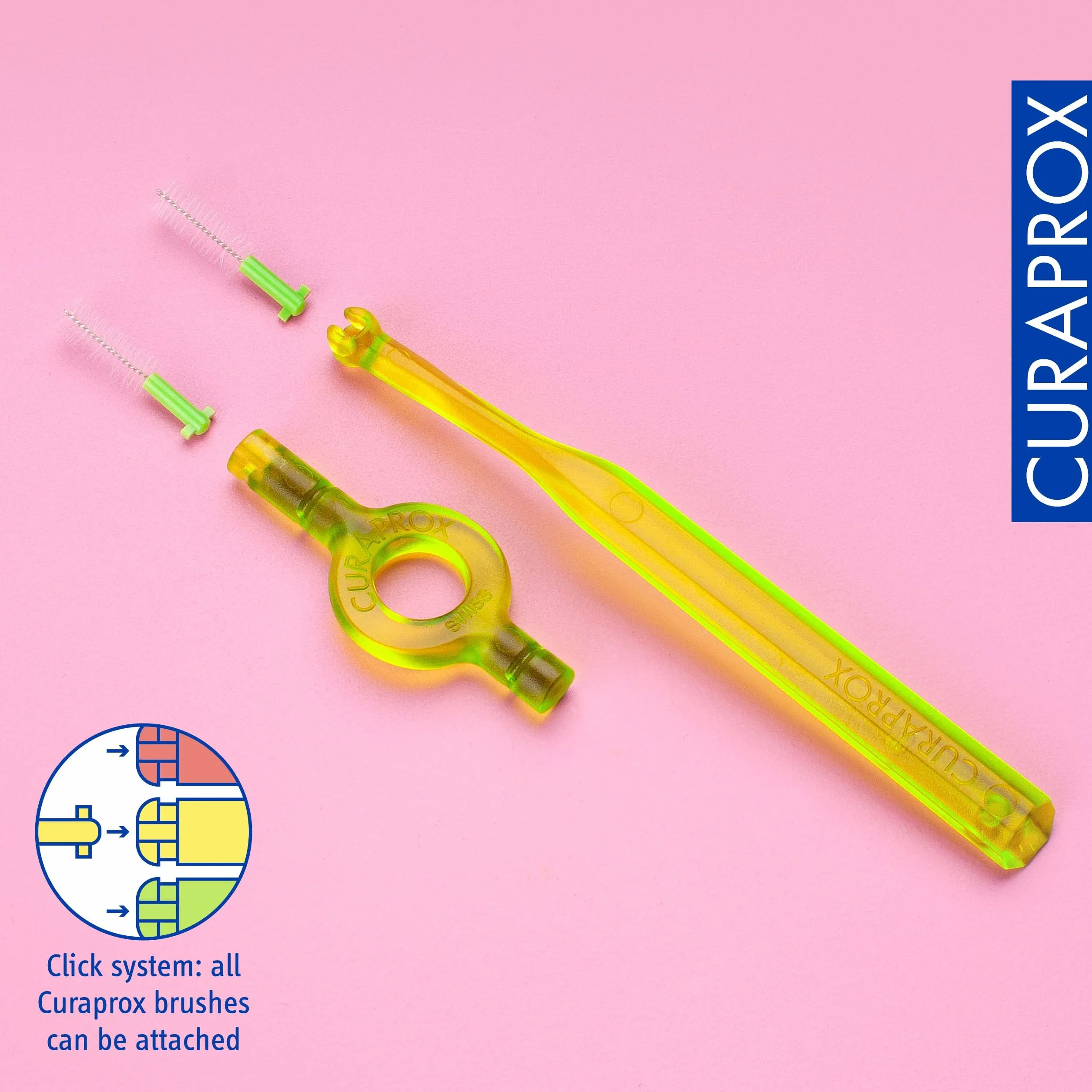 Curaprox CPS 011 Prime-ISO Interdental Brush Wkłady Rozmiar 3, Zielony, Ultra-Fine, 8-Pack
