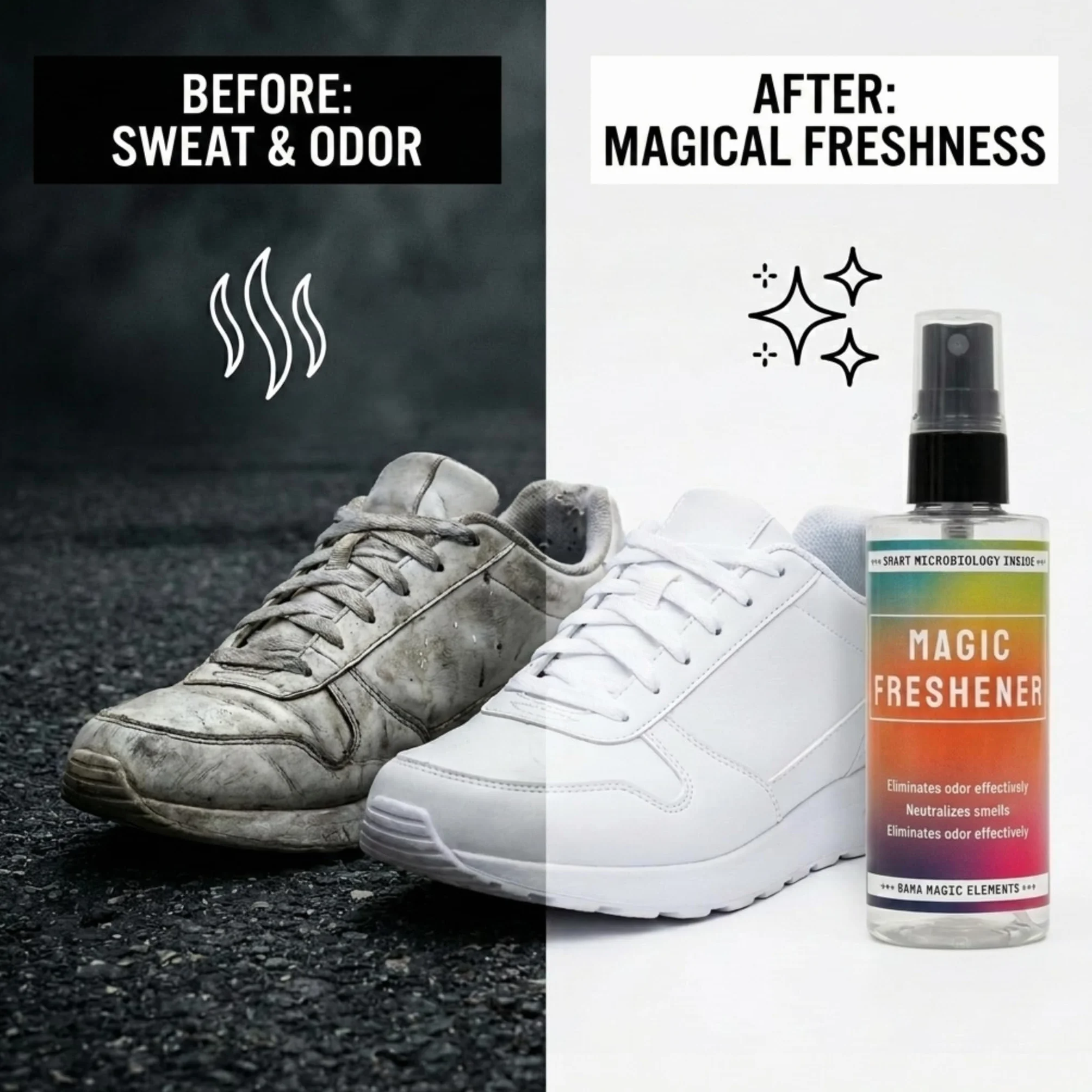 Bama Magic Freshener, biodegradowalny dezodorant do butów i tekstyliów, skutecznie przeciwdzia?a wszelkim zapachom w butach, na tekstyliach i wielu innych, d?ugo dzia?aj?cy, testowany