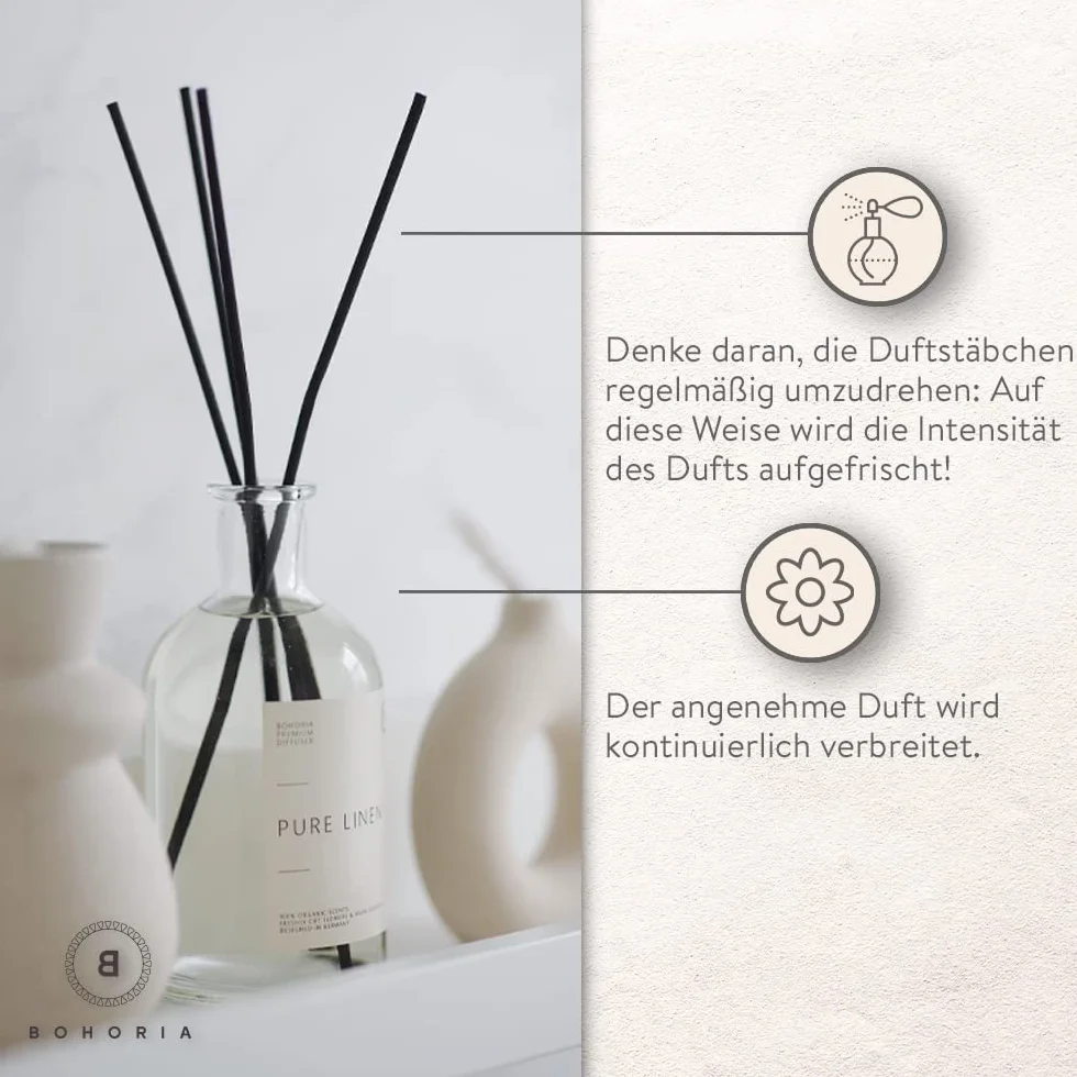 BOHORIA Pałeczki zapachowe odświeżacz powietrza (Silk Stories, 200 ml)