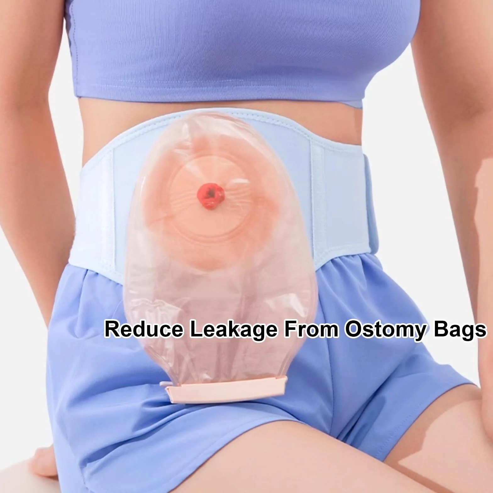 Pas Stomijny, Pasy Stomijne Dla Mężczyzn I Kobiet, Pas Brzuszny Do Opieki Pooperacyjnej, Otwór Do Wycięcia (6-9 Cm)(Large)