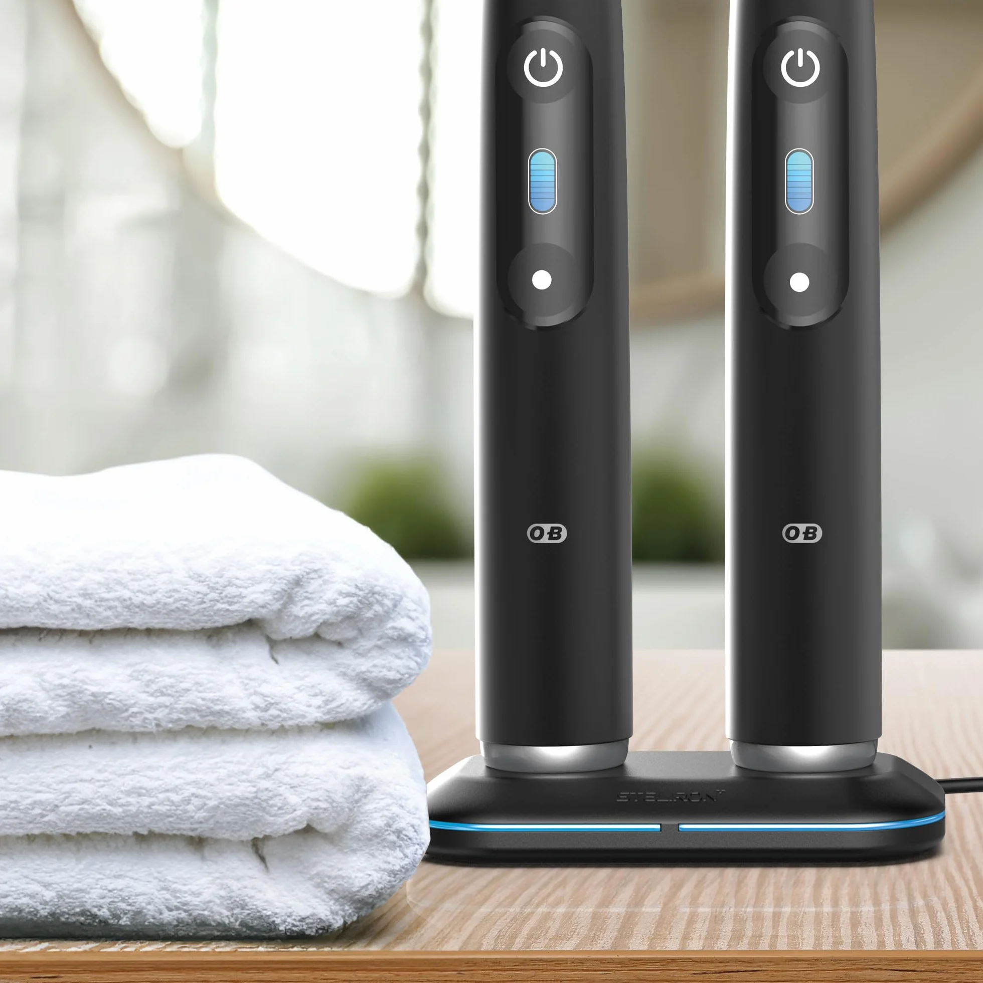 Podwójna elektryczna ładowarka do szczoteczek do zębów OralB iO Series 10/9/8/7/7G, magnetyczna podstawa ładująca ze wskaźnikiem LED (przyjazna w podróży) zasilana przez USB zamiennik do modeli Braun