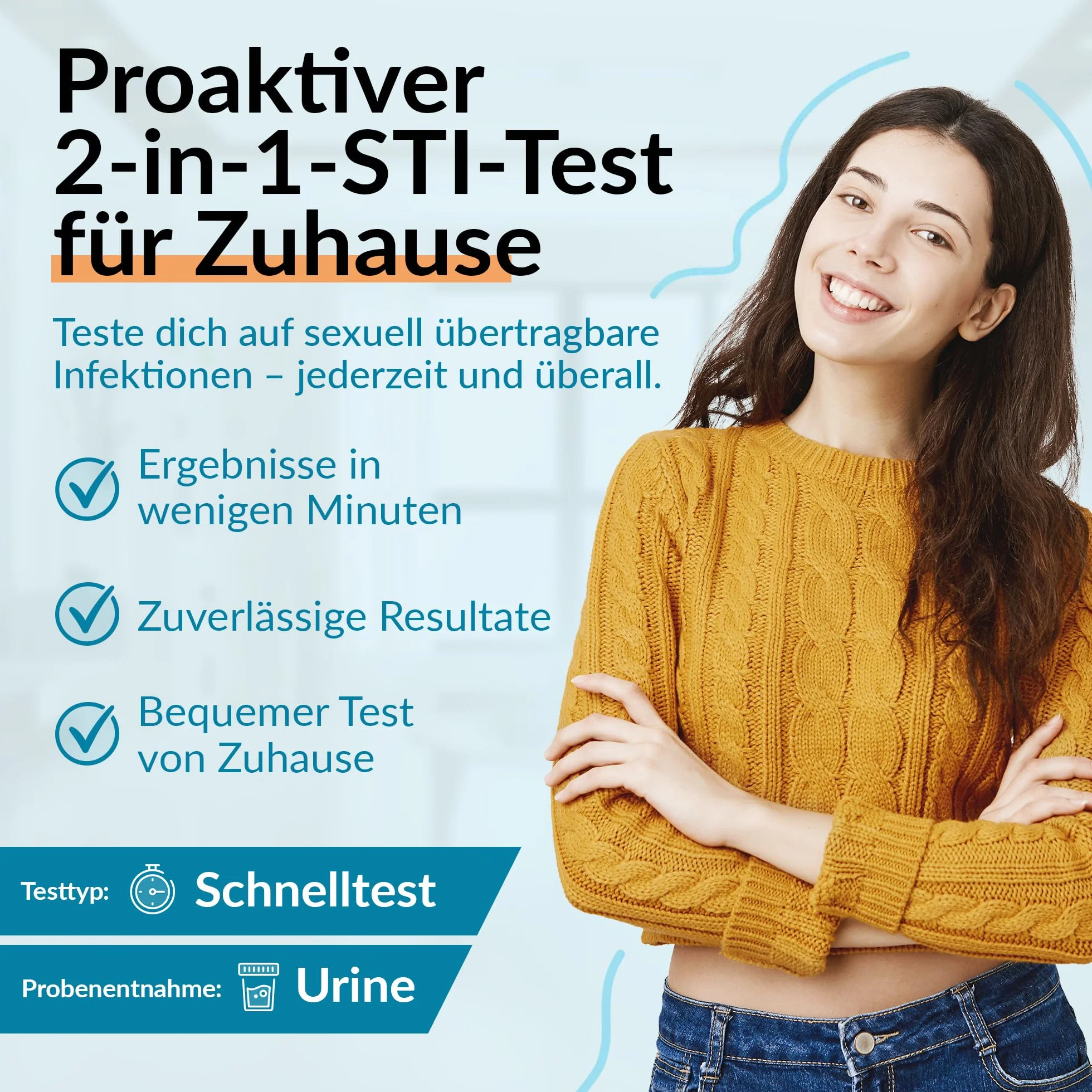GetTested Test 2 w 1 na choroby przenoszone drogą płciową na Trichomonas i Gardnerella – zestaw do testowania STI w domu dla kobiet i mężczyzn – szybkie wyniki w domu – łatwy w użyciu, prywatny test