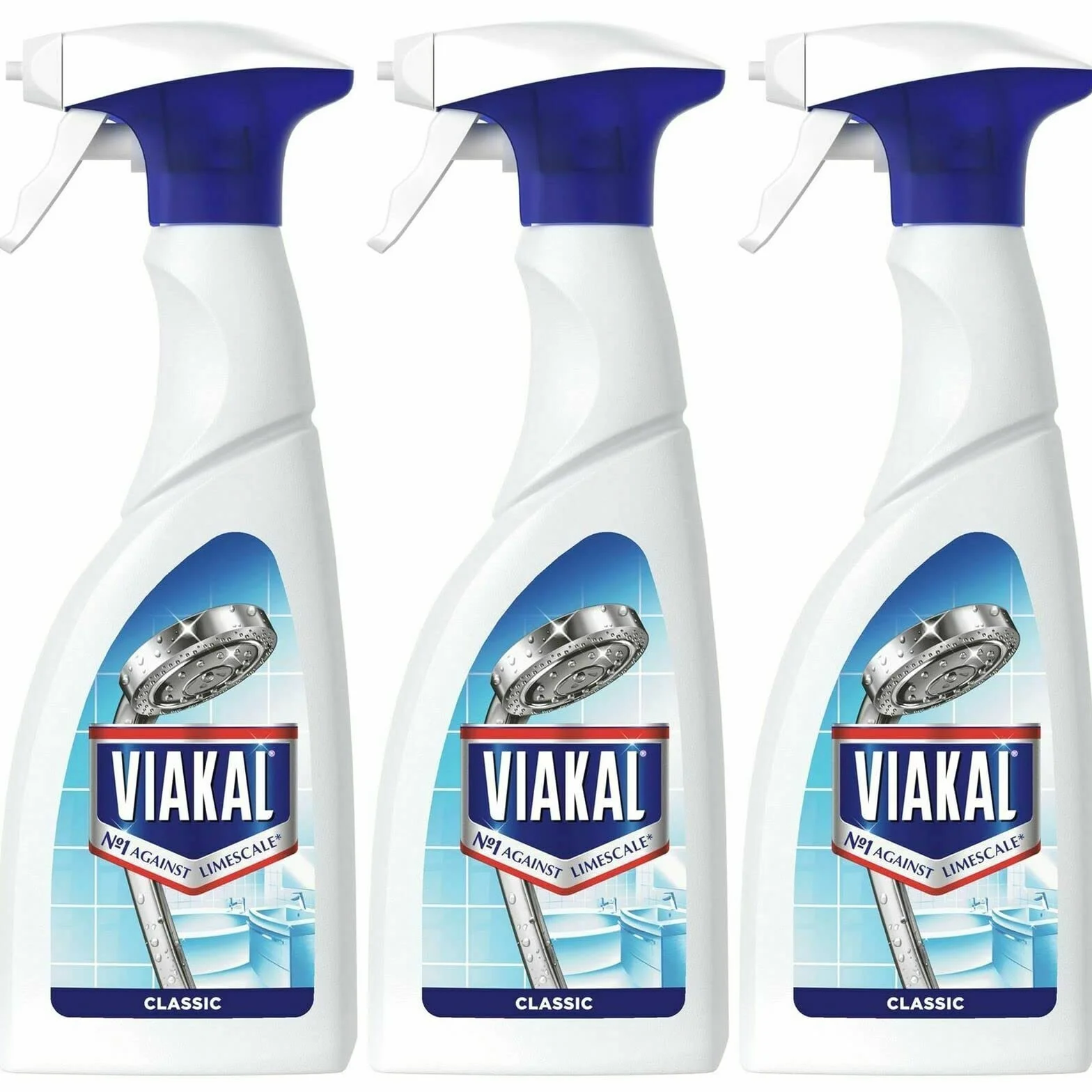 Viakal, spray anticalcare da 500 ml, confezione da 3, 003026, la confezione può variare