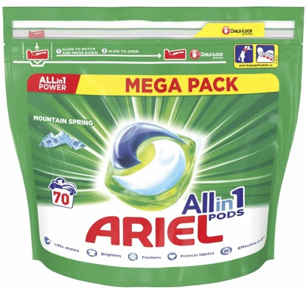 Ariel ARL003 Kapsułki do Prania, 70 szt