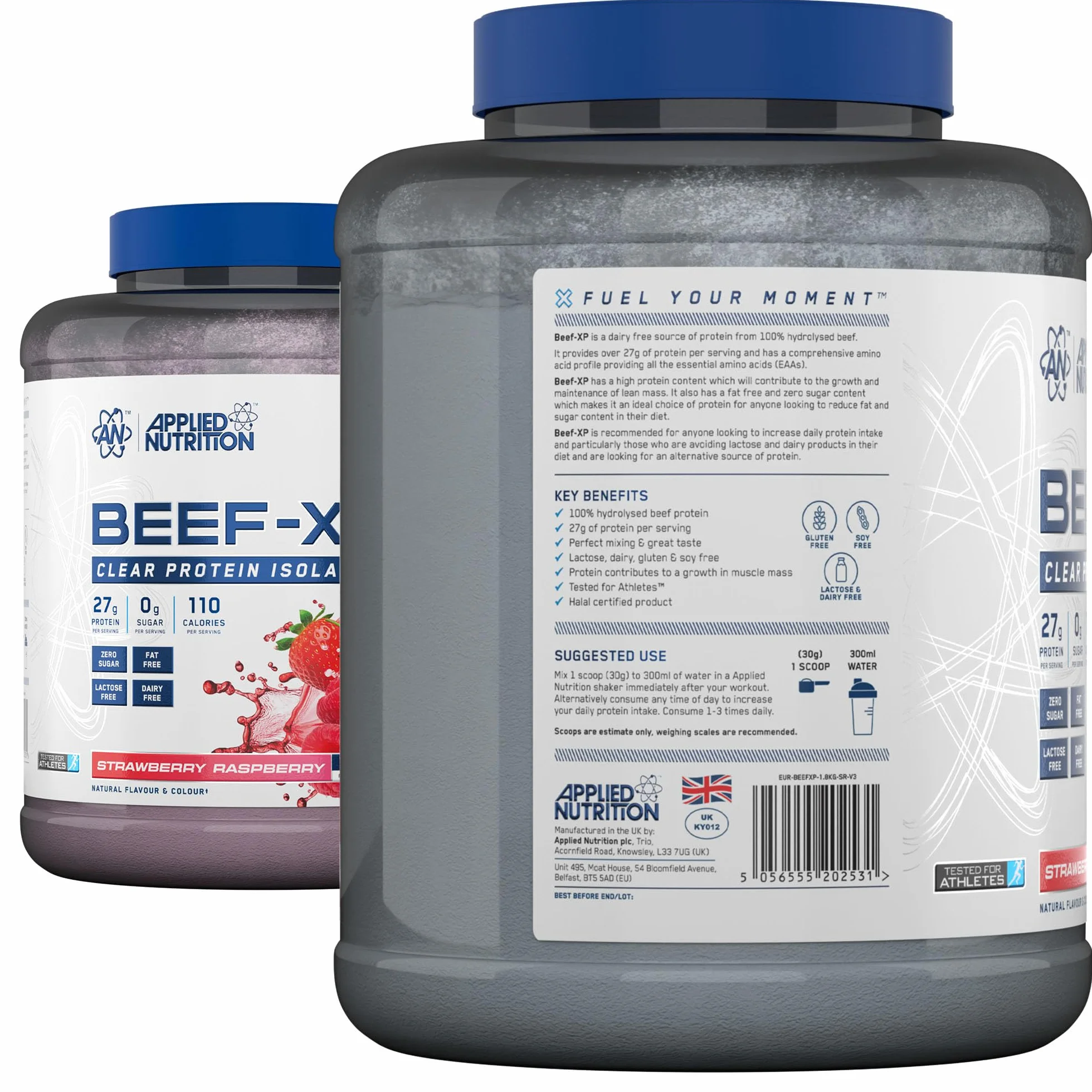 Applied Nutrition Beef-Xp Strawberry & Raspberry 1.8Kg