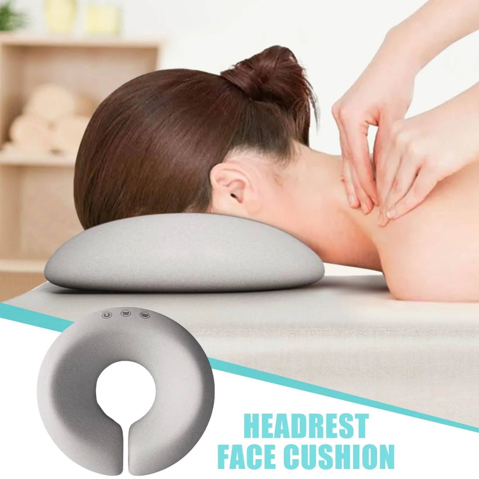 Poduszka na twarz do masażu, stół do masażu, podkładka pod kołyskę do twarzy, poduszka do masażu zagłówka, ergonomiczna poduszka do masażu twarzy, kołyska do spa, salonów