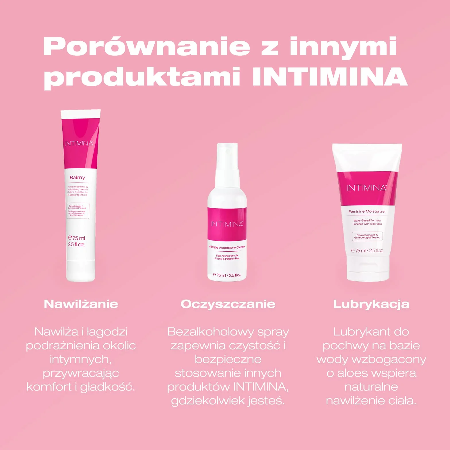INTIMINA Balmy: krem intymny nawilżająco-łagodzący do pochwy