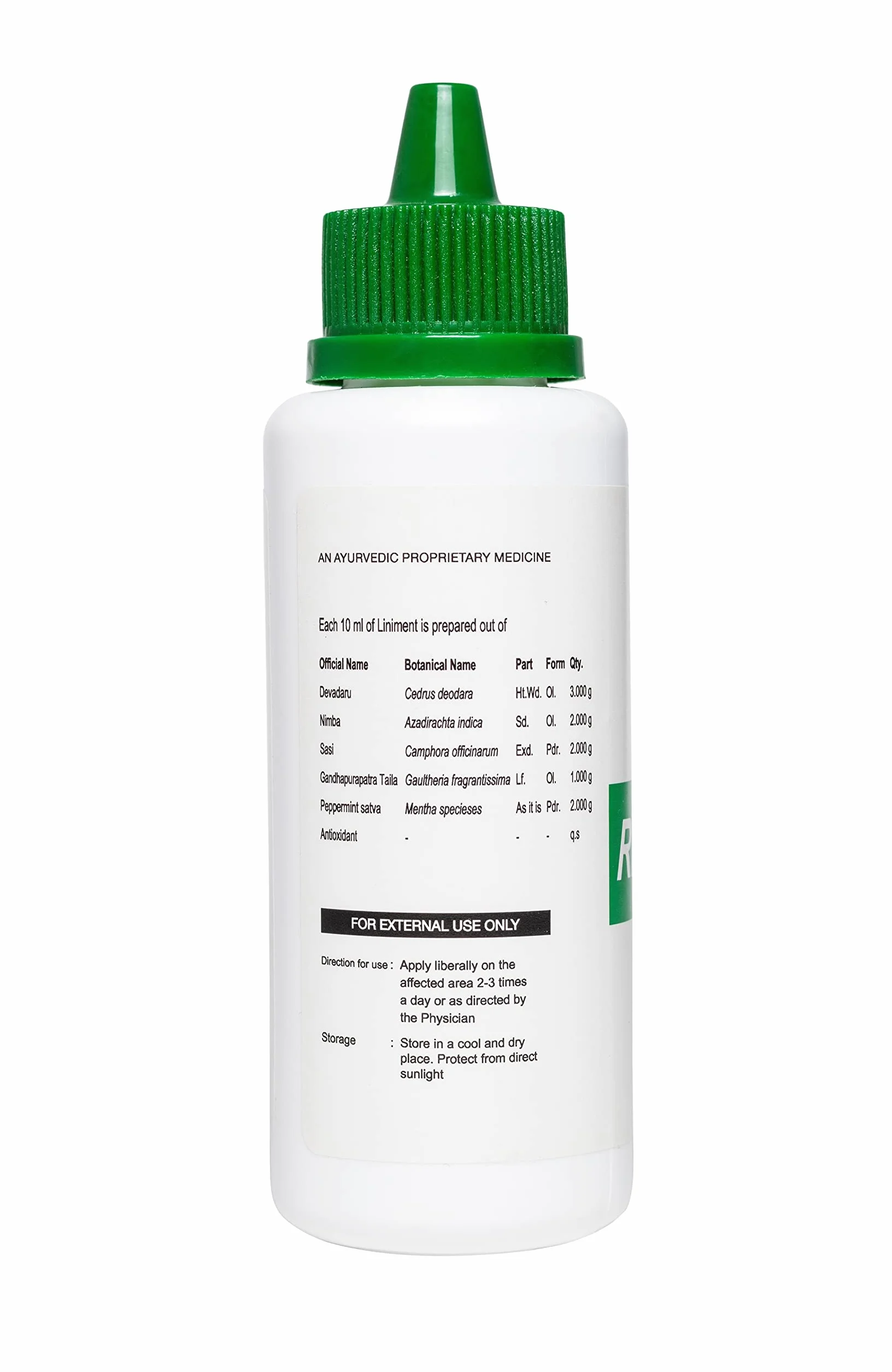 Kottakkal ayurveda® Rhukot Liniment - 100 ml (1 opakowanie)