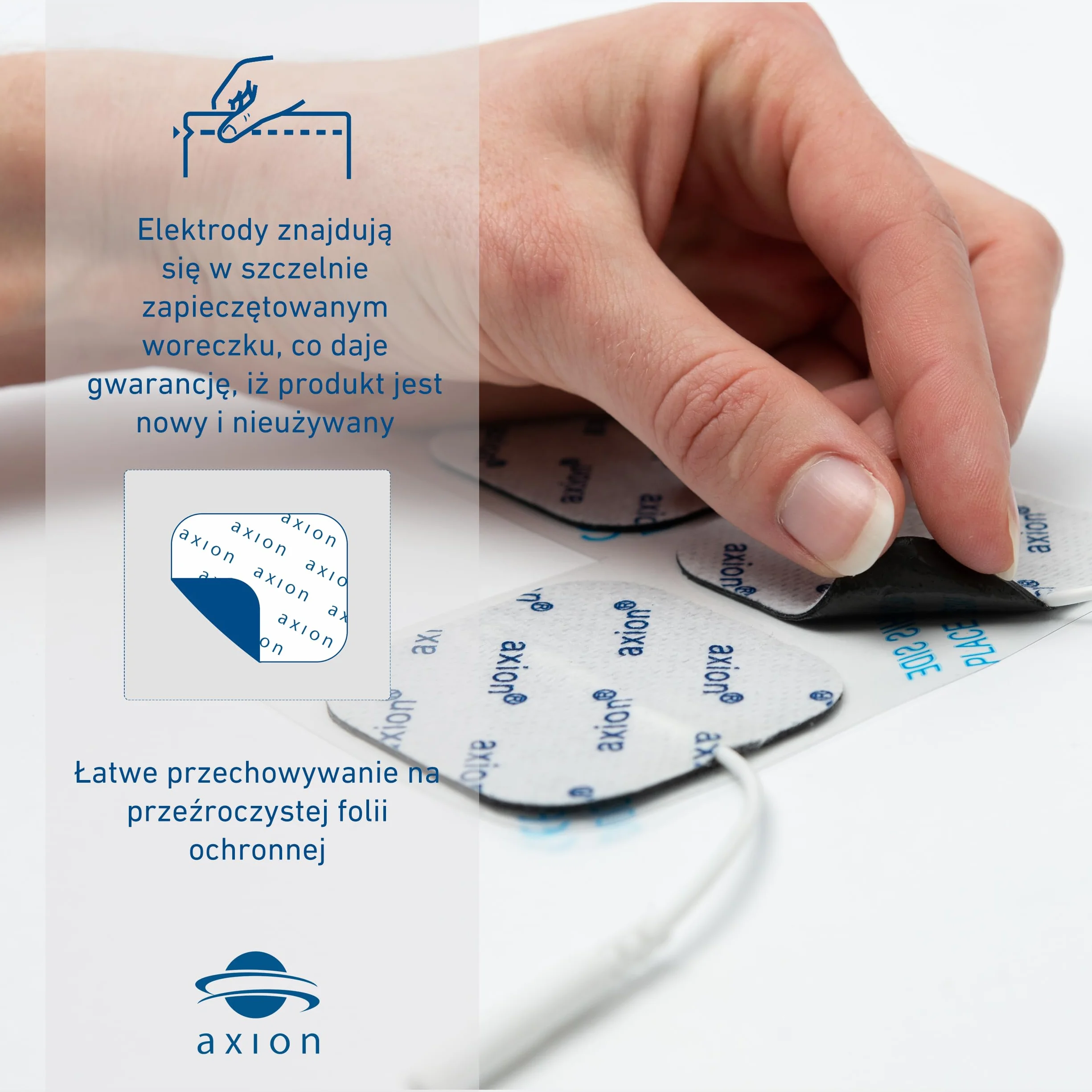 2 duże elektrody żelowe 12x7cm do elektrostymulatora do treningu EMS nóg na cellulit