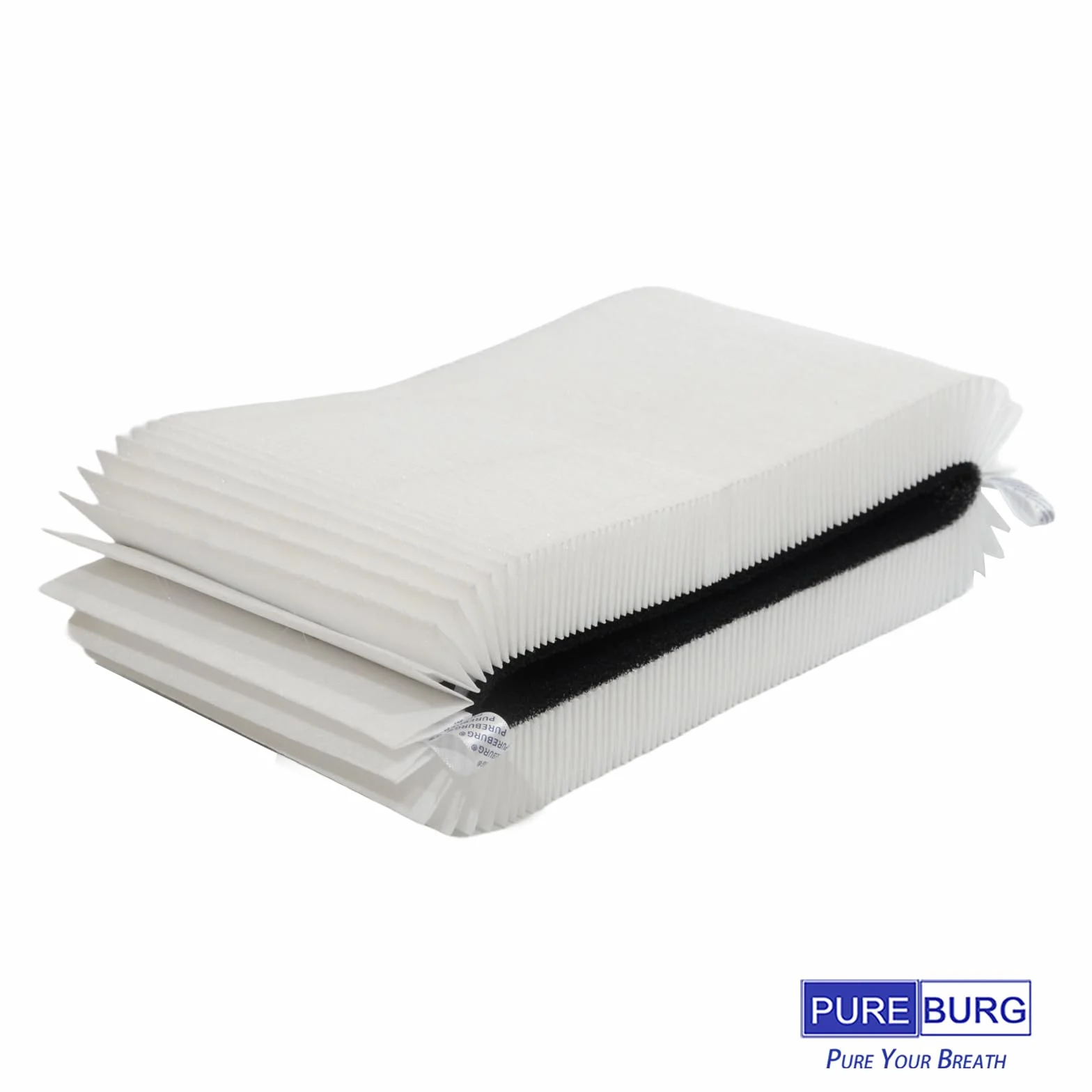 PUREBURG Filtr zastępczy H13 HEPA z węglem aktywnym do Blueair Blue Pure 511i Max, 4 sztuki