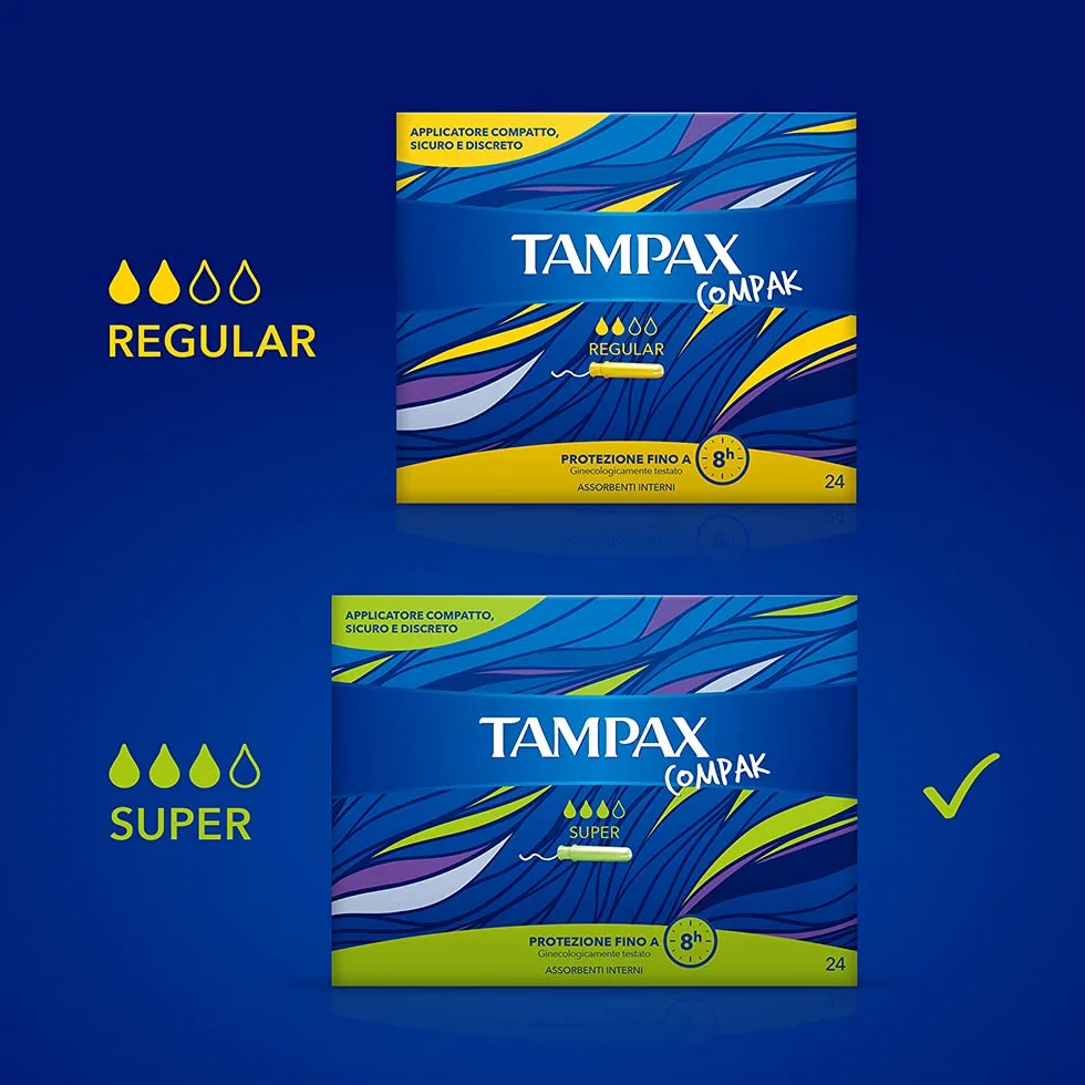 TAMPAX COMPACK SUPER, opakowanie 24 waciki