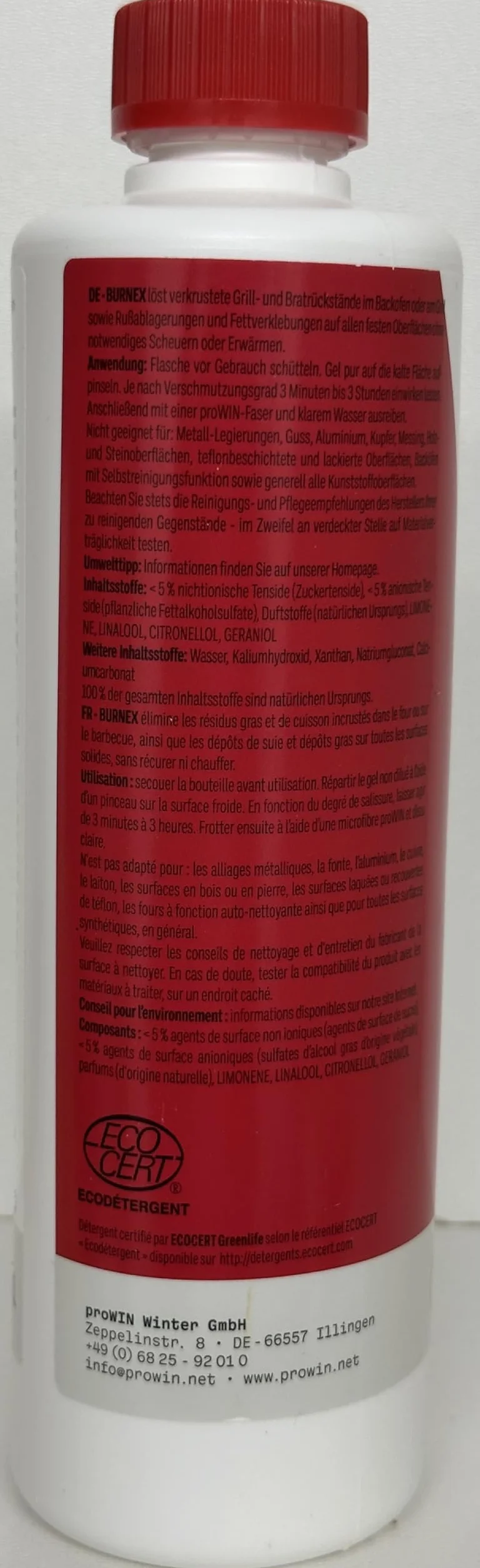 Burnex środek do czyszczenia piekarnika 500 ml