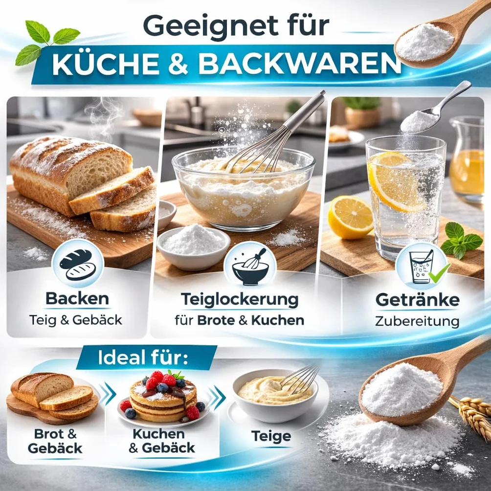 GiDeli Soda Oczyszczona Spożywcza 10kg – Wodorowęglan sodu w proszku bez dodatków – Idealna do gotowania, pieczenia, prania i sprzątania – Wszechstronne zastosowanie w gospodarstwie domowym