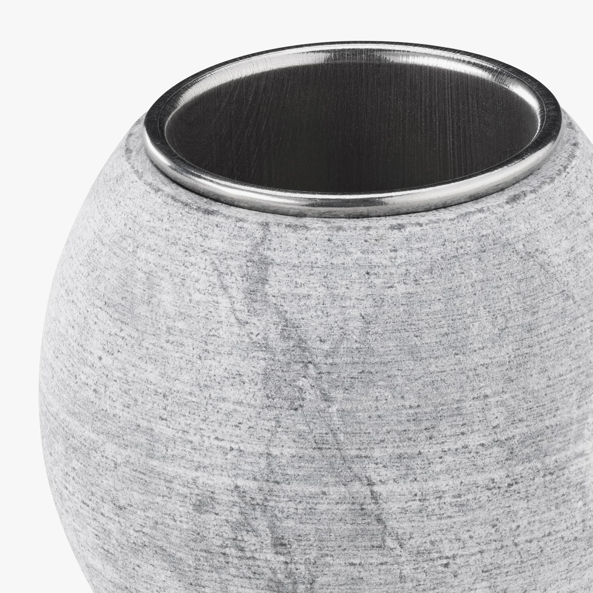 NavarisKamienna miska do aromaterapii w saunie - Jajko do sauny Hammam 5 x 5 cm z wyjmowanym kubkiem - Akcesoria do infuzji olejków eterycznych do perfum Spa