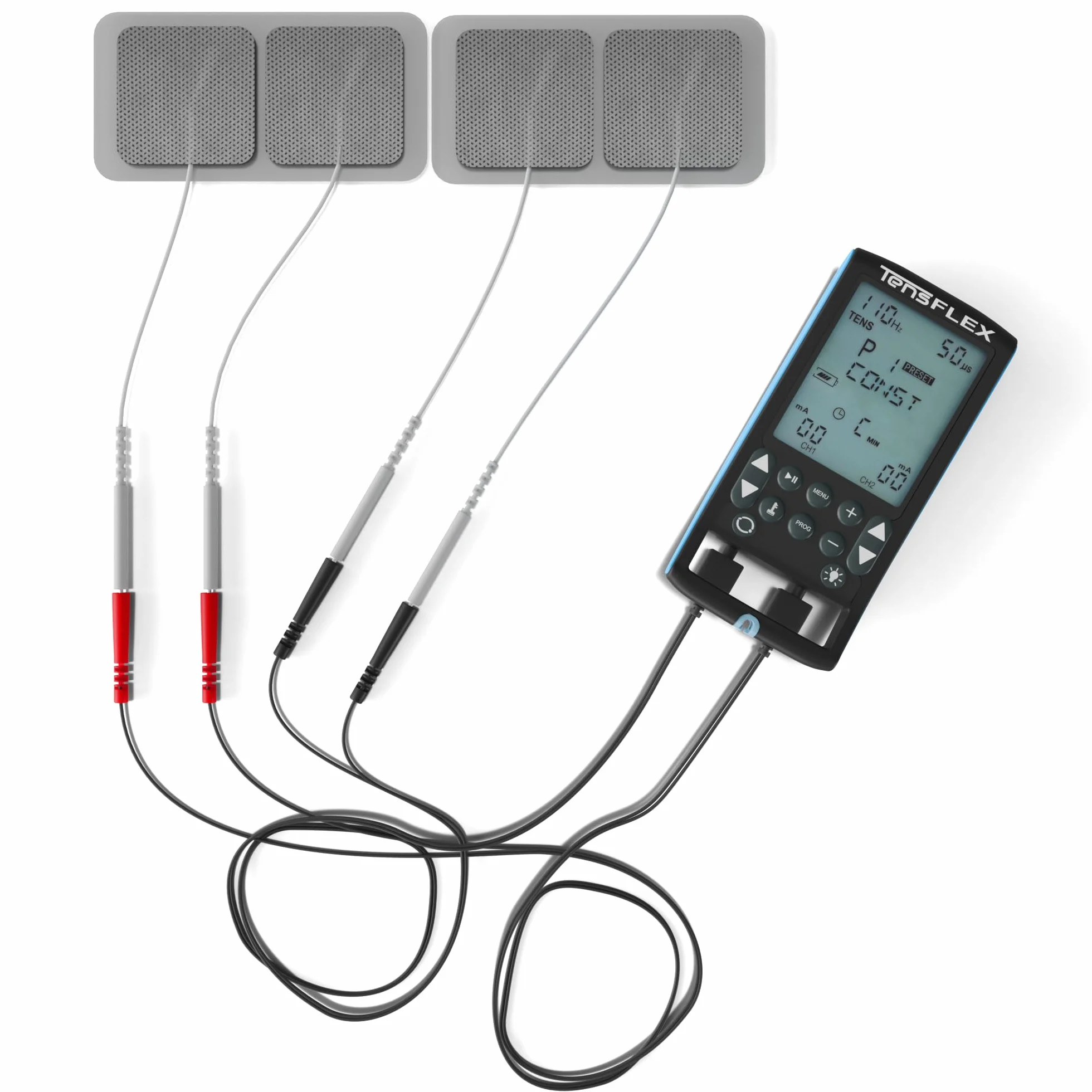 Tens Flex TENS Elektrostymulator mięśni Oryginalny 42 tryby Funkcja TENS, EMS i masażu, łagodzenie bólu i wzmocnienie mięśni.