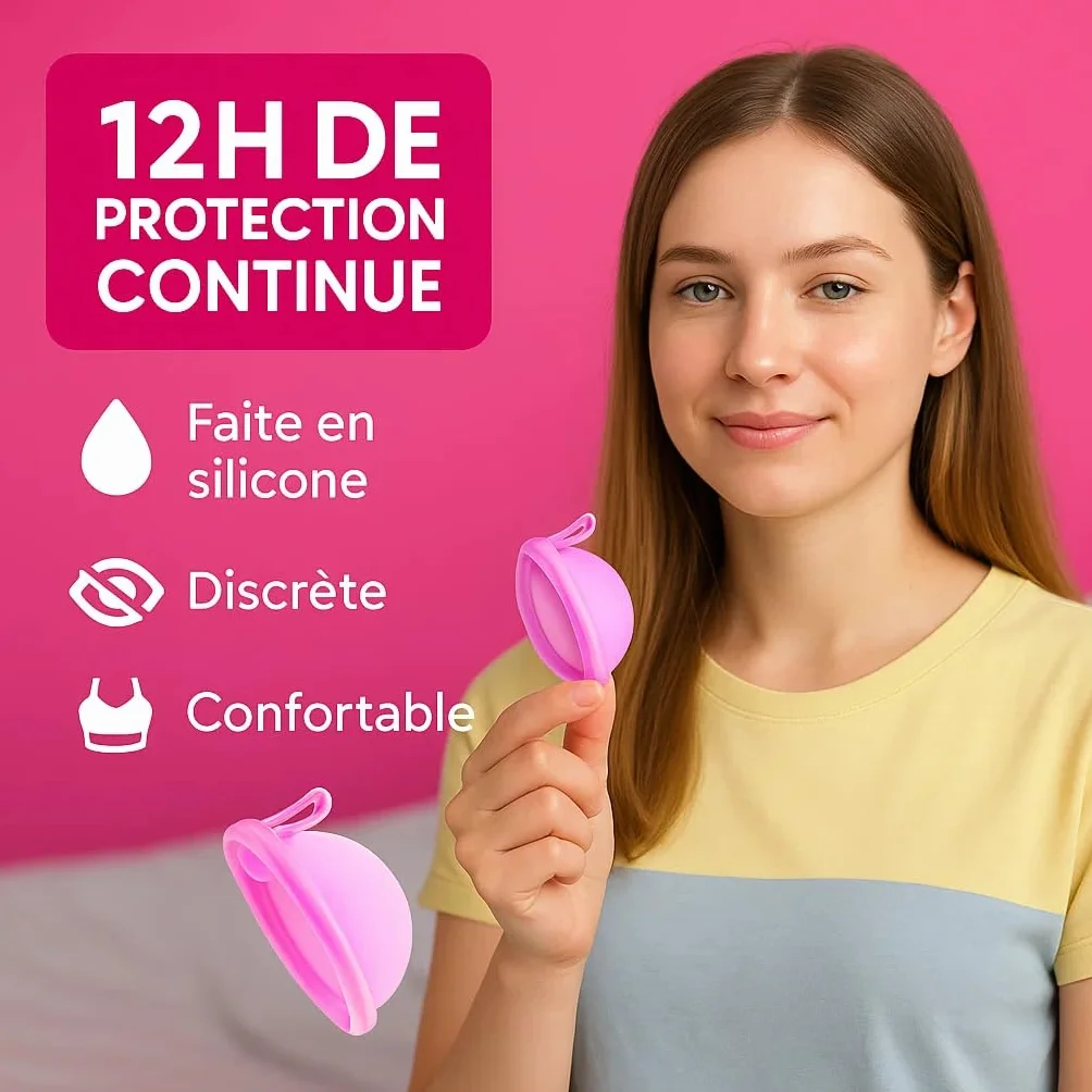 inly Zen Dysk Menstruacyjny x2, Biały, Bez BPA