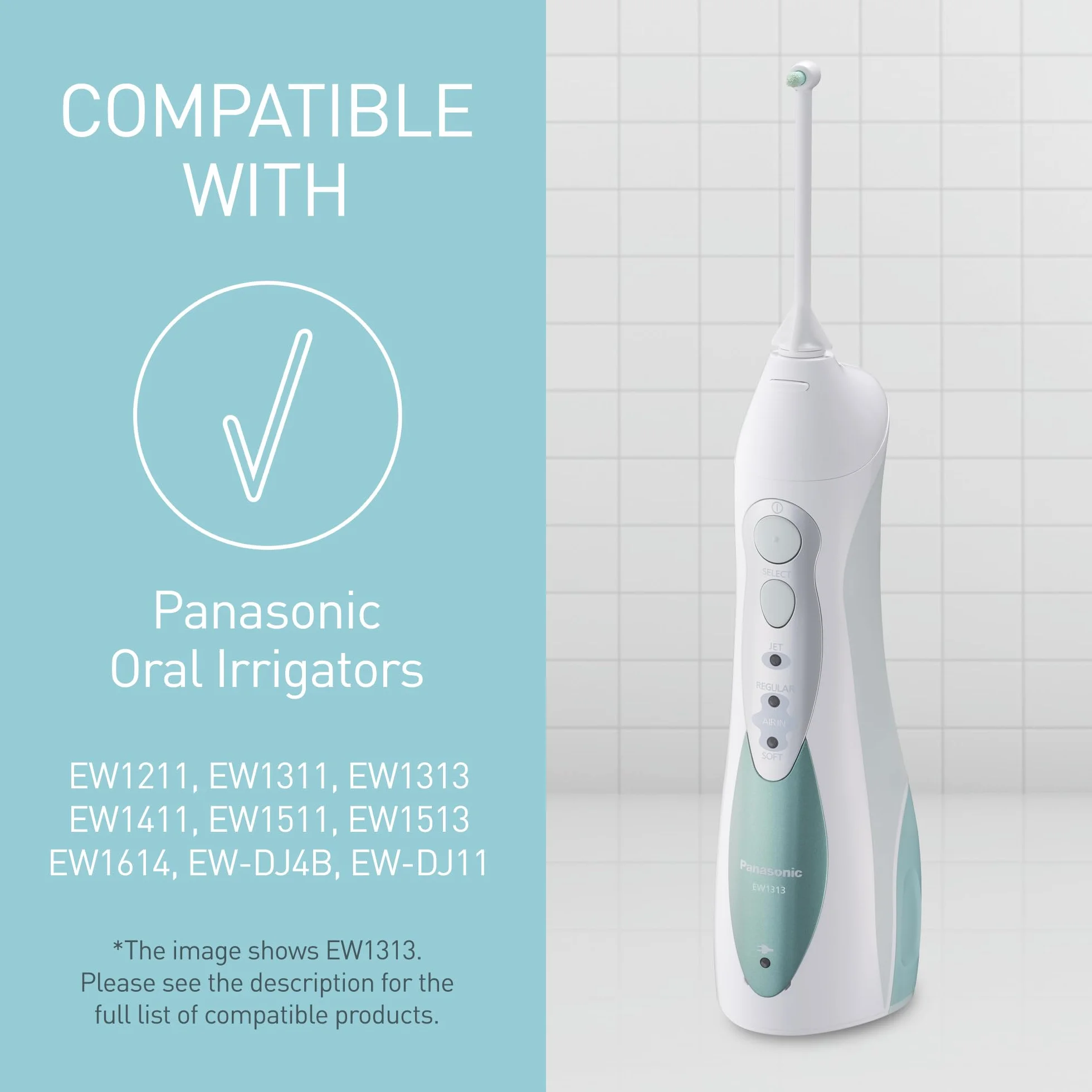 Panasonic WEW0984 dysza do aparatów ortodontycznych (pasuje do irygatorów: EW1513W, EW1511, EW1411, EW1313G, EW1311, EW1211, EW-DJ40, EW-DJ10), 2szt.