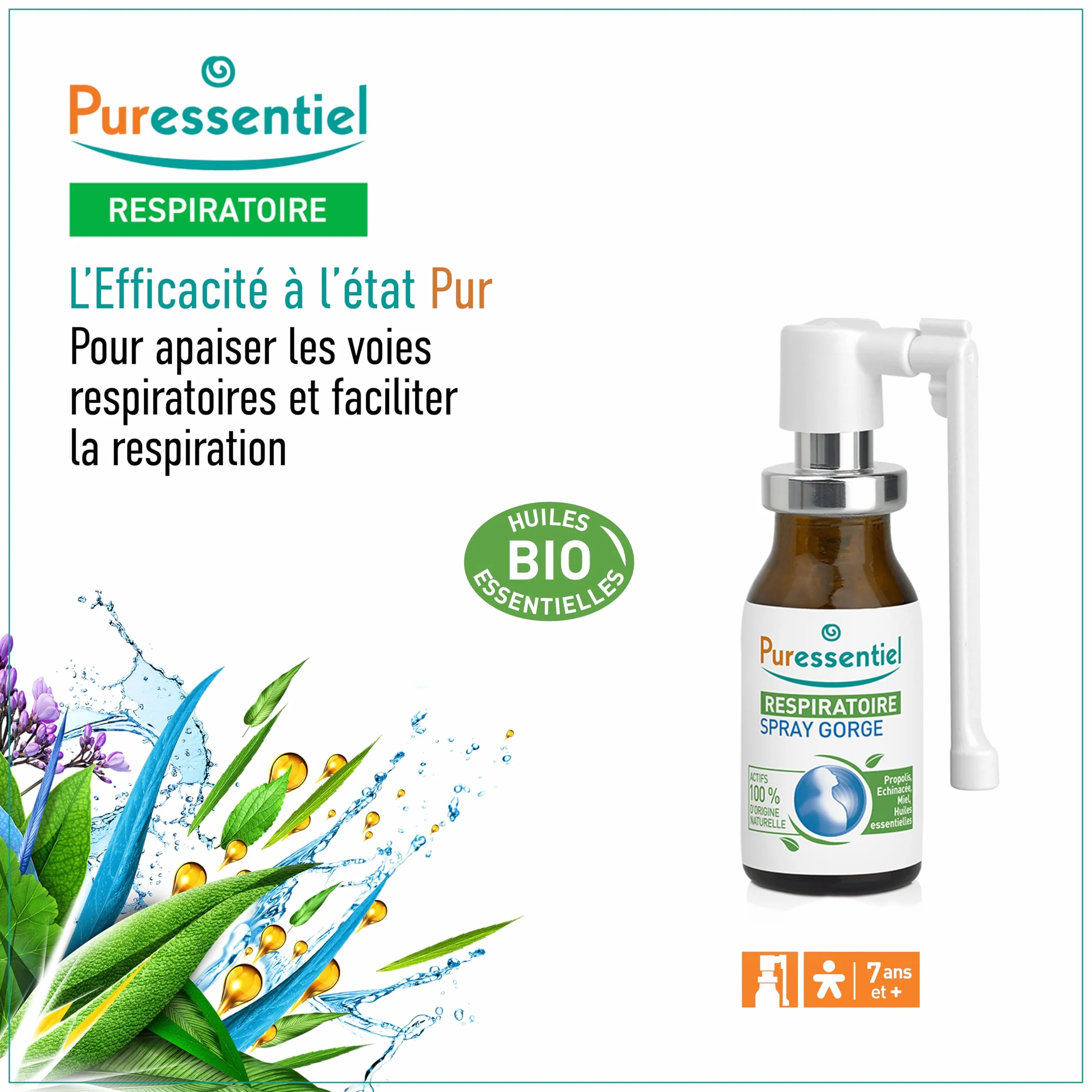 Puressentiel spray do gardła, 15 ml, 1 sztuka