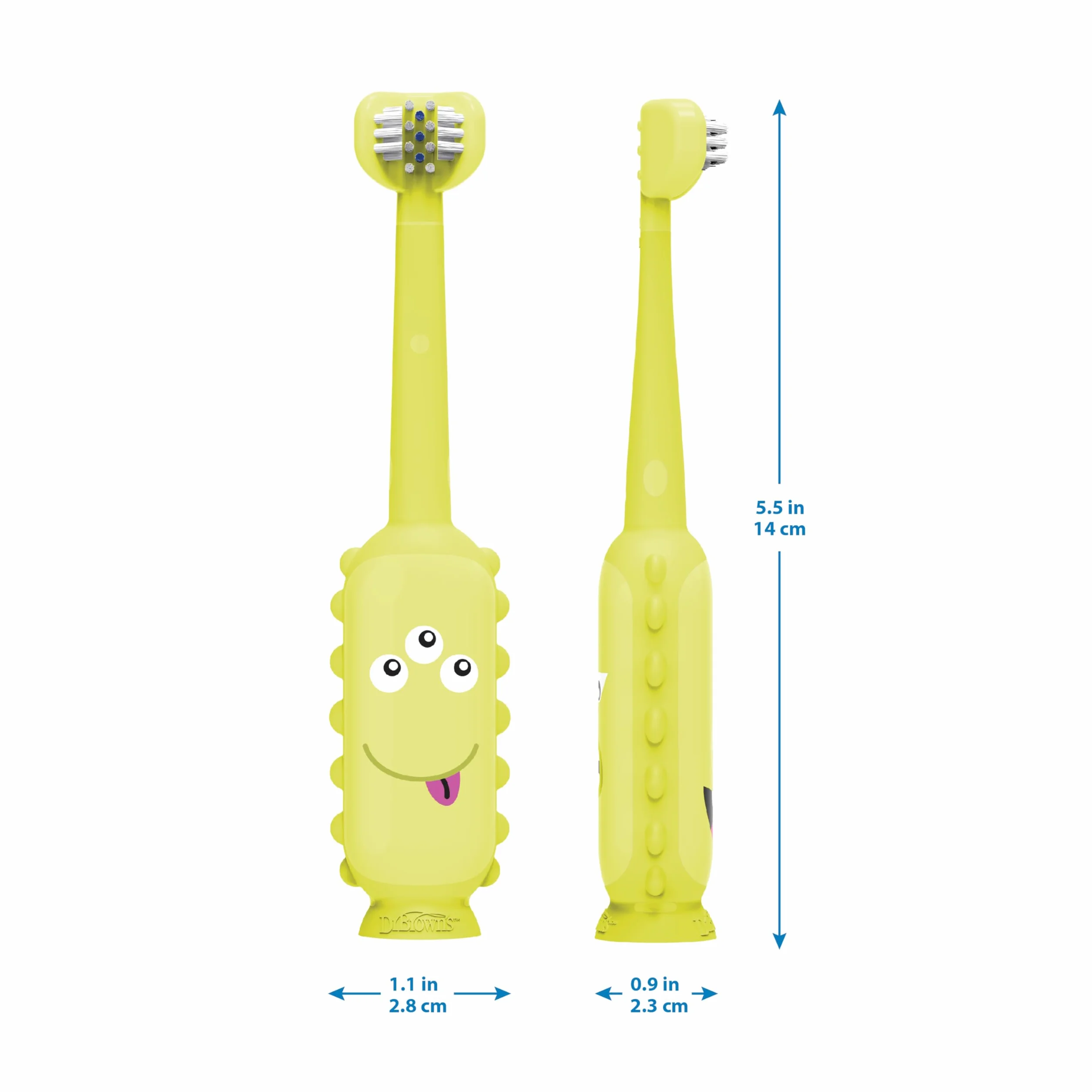 Dr Brown's ToothScrubber Toddler Monster Green