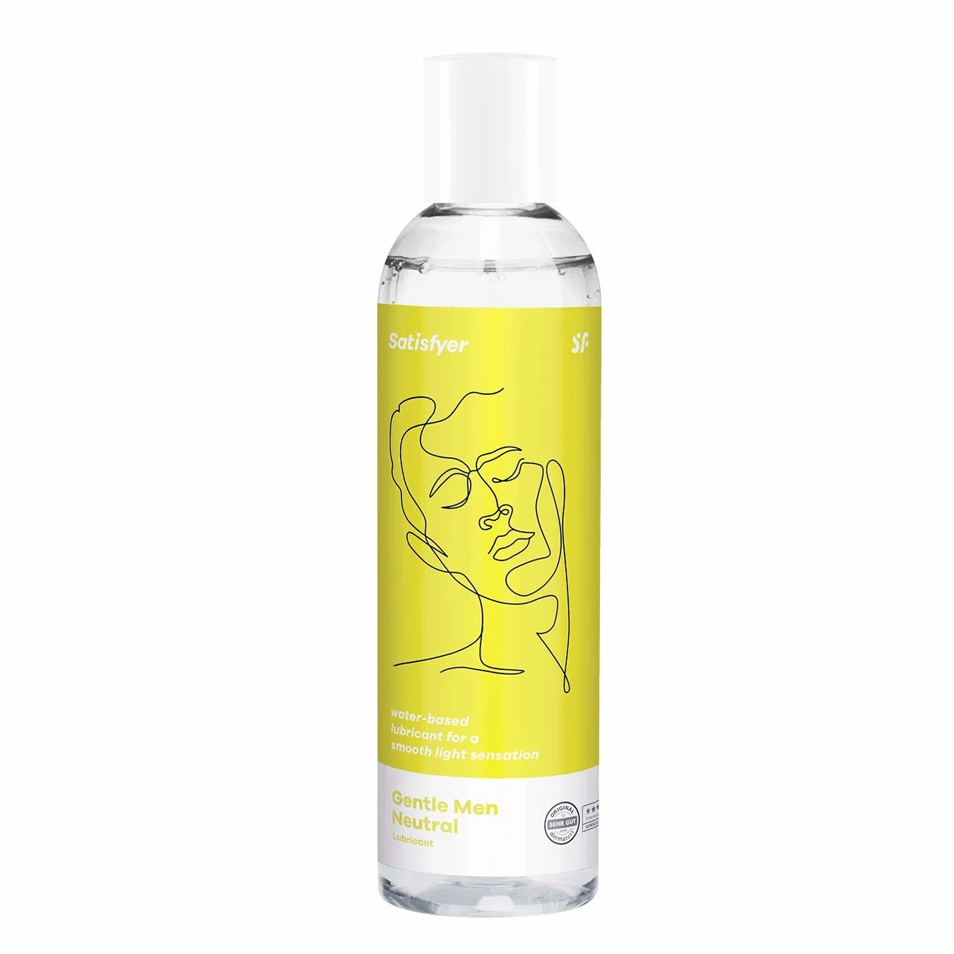 Satisfyer lubrykant na bazie wody, łagodny środek smarujący dla mężczyzn o długotrwałym działaniu na bazie wody, nadaje się do kontaktu z prezerwatywami dla intensywnego odczucia, 300 ml