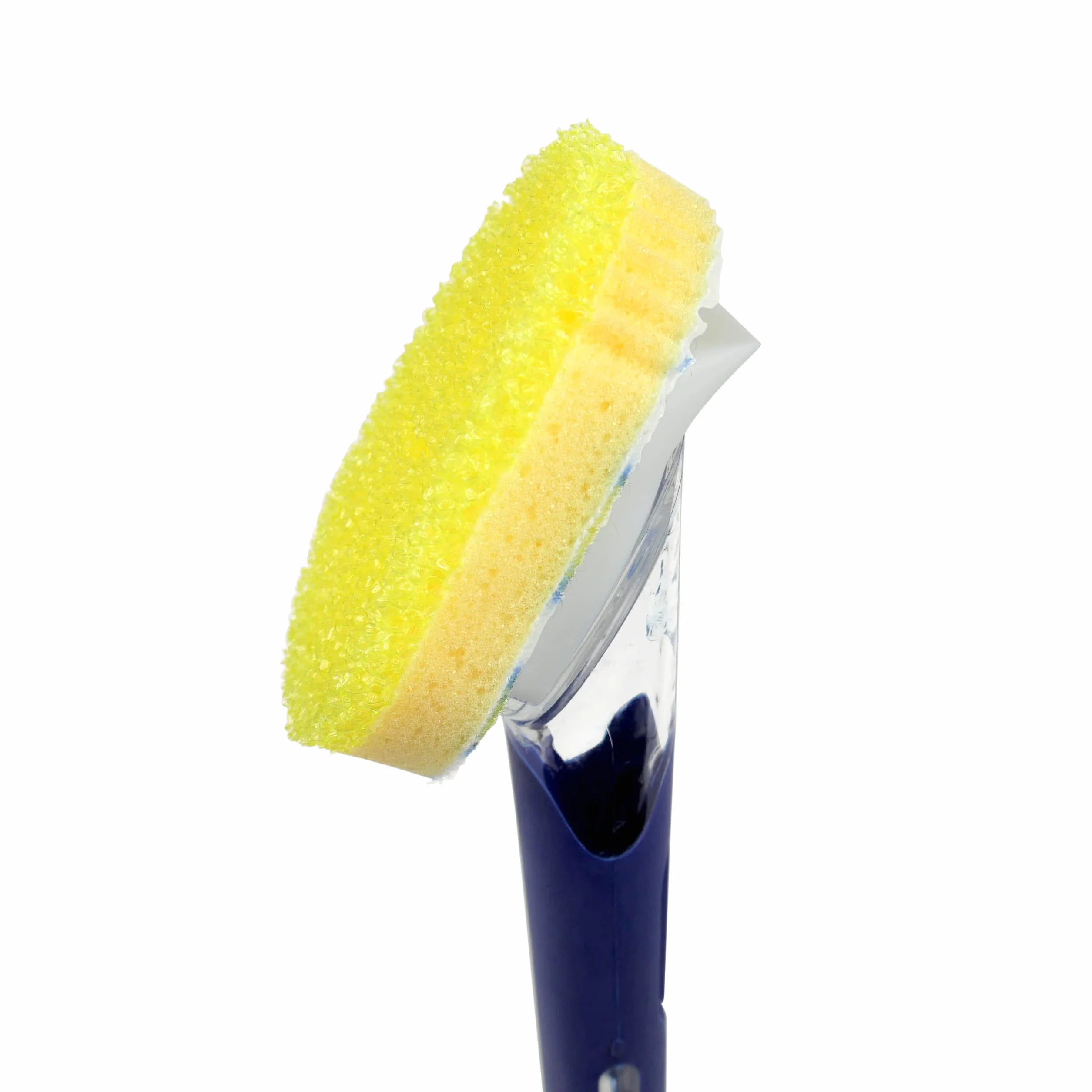 Scrub Daddy Dish Daddy FlexTexture Gąbka do Naczyń z Uchwytem i Dozownikiem Płynu, Niebieski