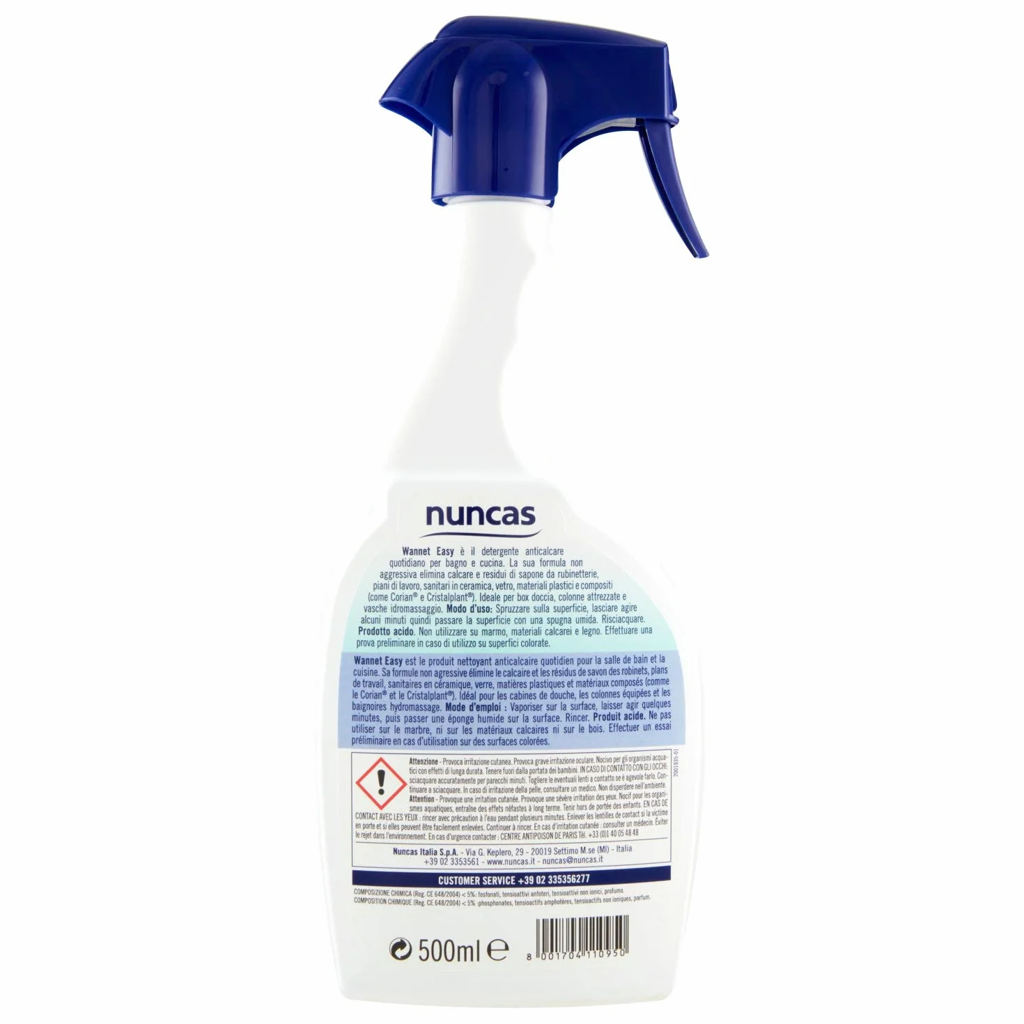 Nuncas Wannet Easy codzienny odkamieniacz, 500 ml