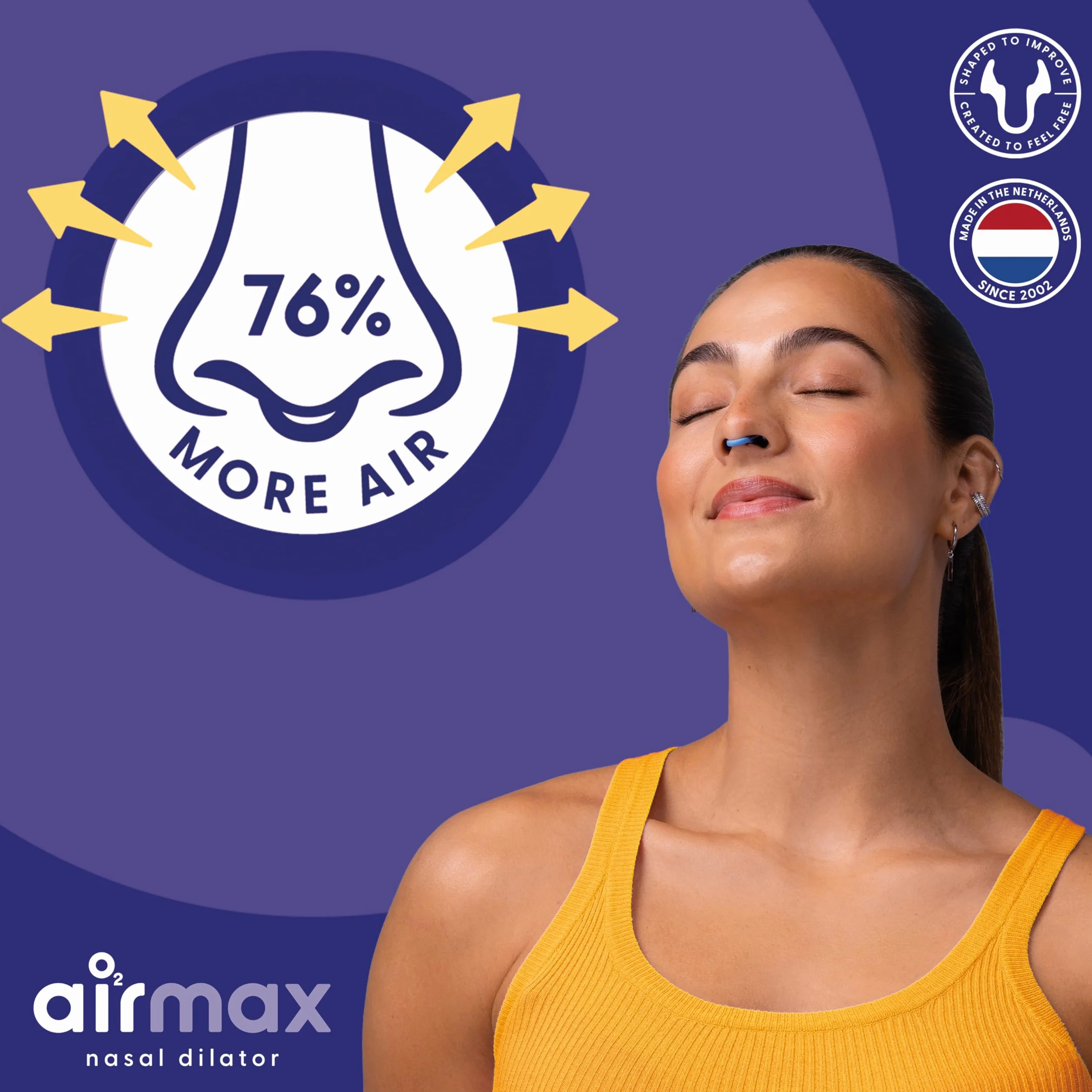 Airmax | Rozszerzacz nosa zapobiegający chrapaniu | Pakiet gwarantuje dopasowanie - rozmiar mały i średni | Oddychaj lepiej przez nos | Dobranoc i obudzić się | Przeciwko przekrwieniu nosa | Z wygodnym etui do przechowywania | Polecany przez lekarzy