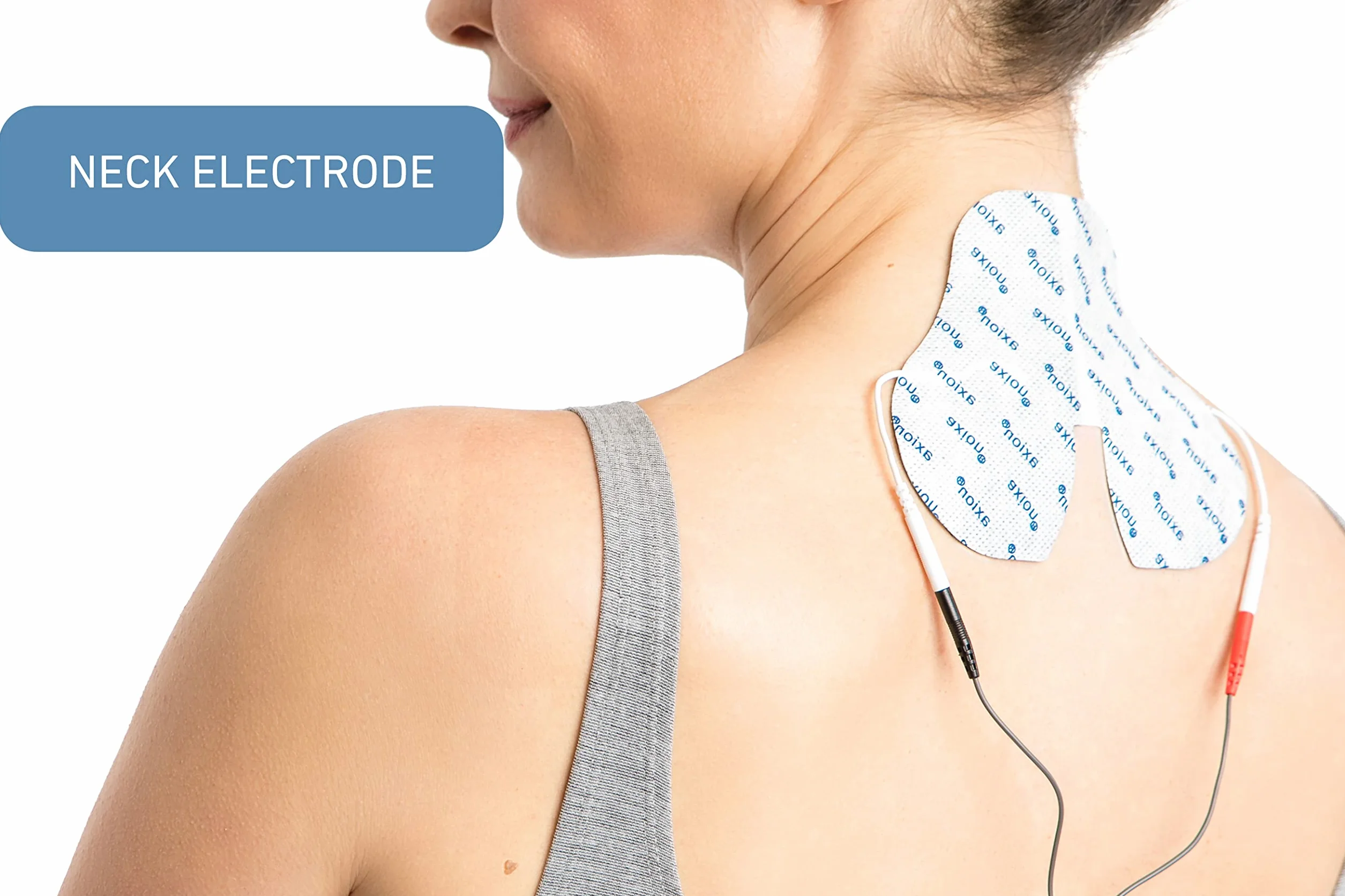 2 elektrody do elektrostymulatorów TENS- EMS ból szyi i karku żelowa PIN 2mm - axion