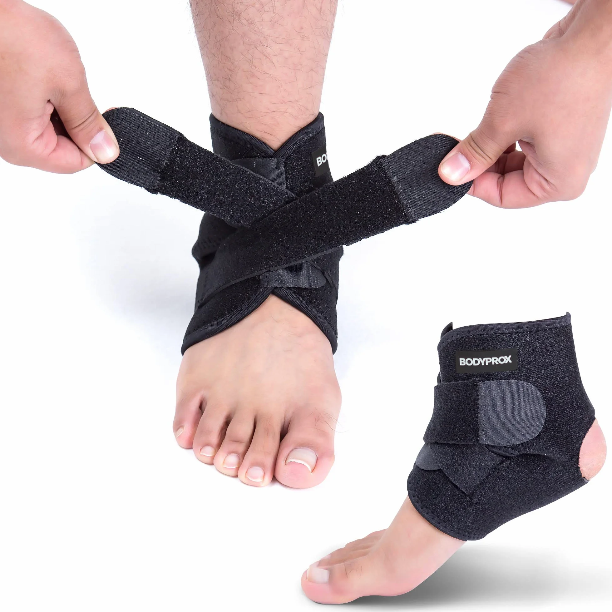 Bodyprox uchwyt na kostkę, oddychająca tuleja neoprenowa, regulowana okładka!