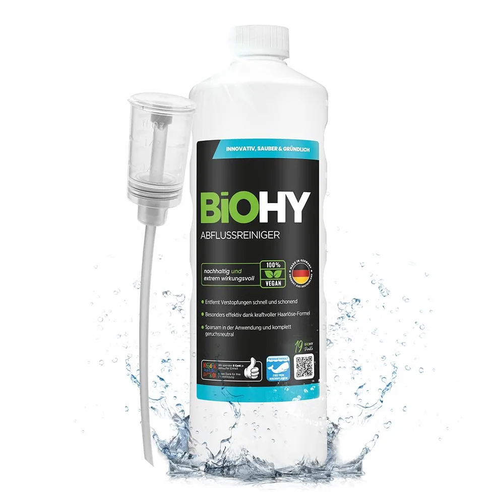 BiOHY Środek do czyszczenia odpływów 1l koncentrat organiczny