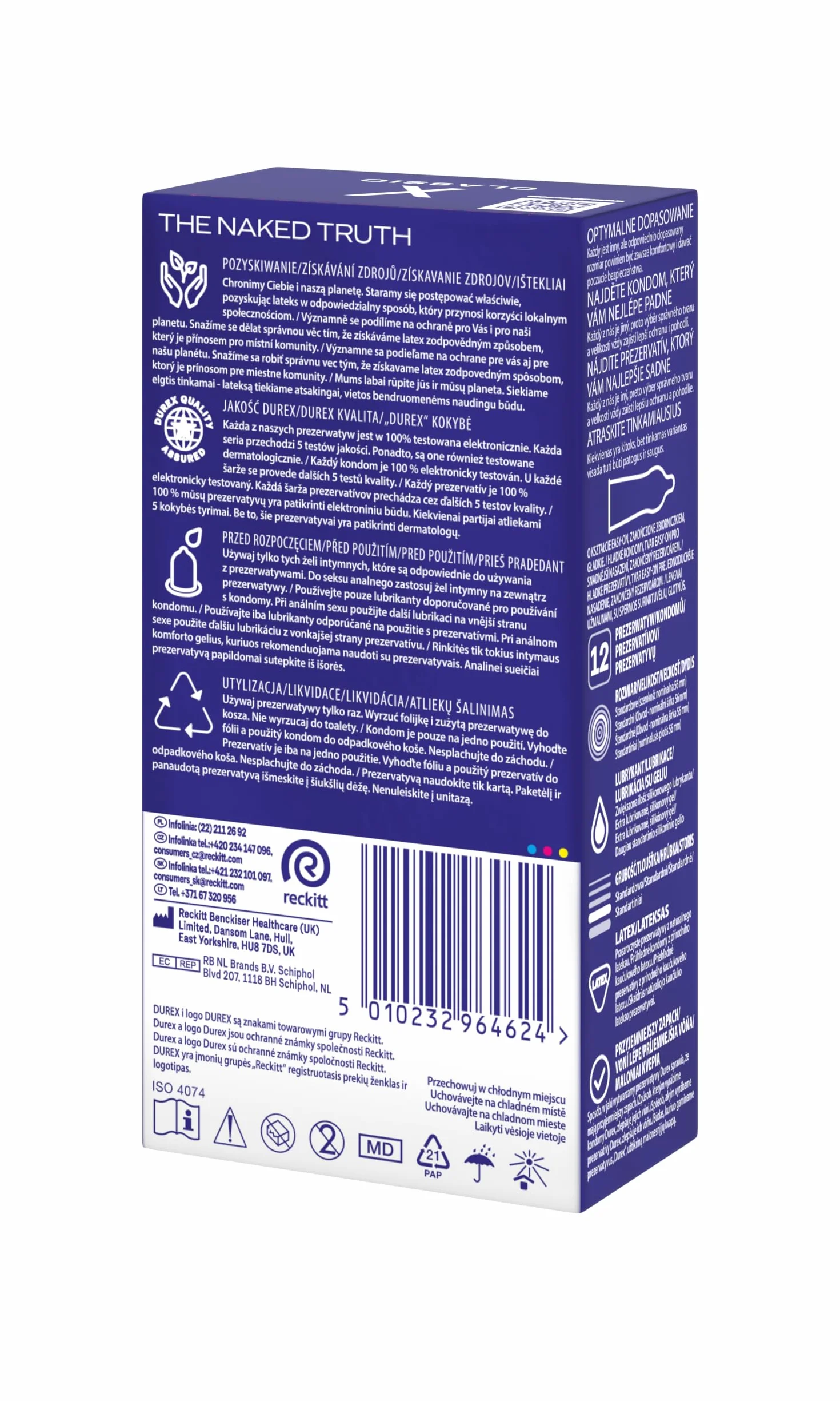 Durex Classic Prezerwatywy klasyczne 12 szt.