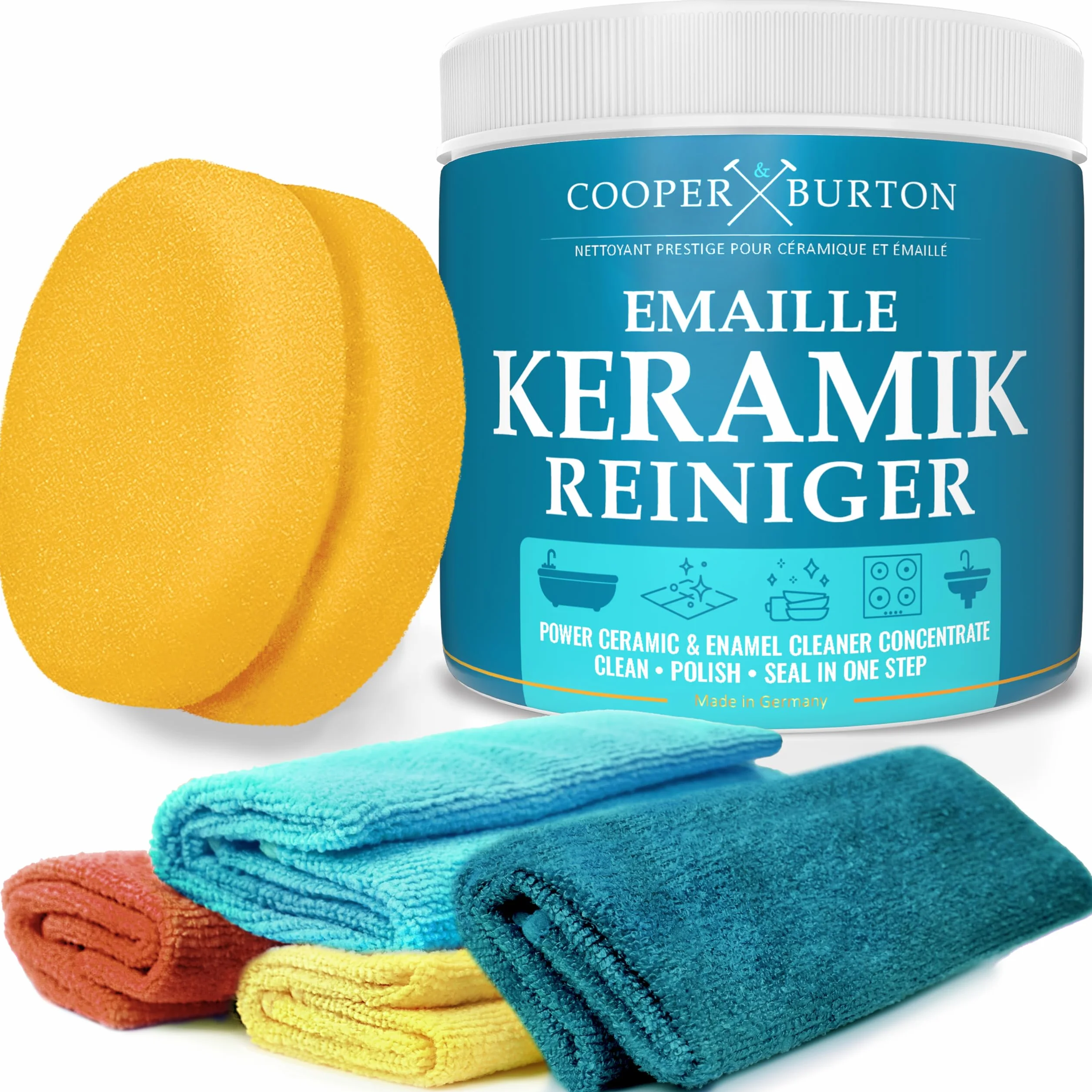 Środek czyszczący do ceramiki 0,5 kg + 4 ściereczki COOPER