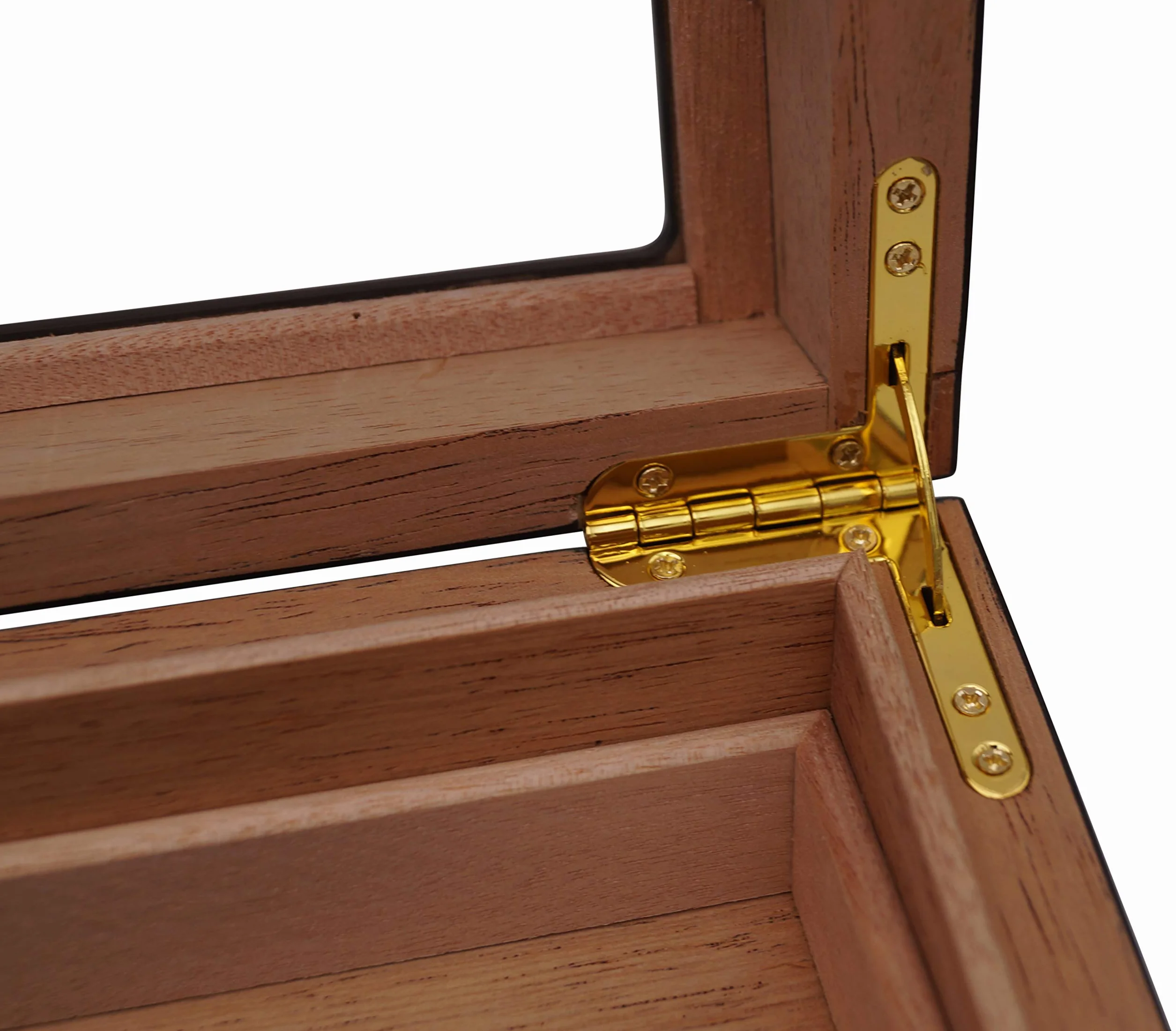 Germanus Humidor 224 z nawilżaczem kryształowym i higrometrem, brązowy