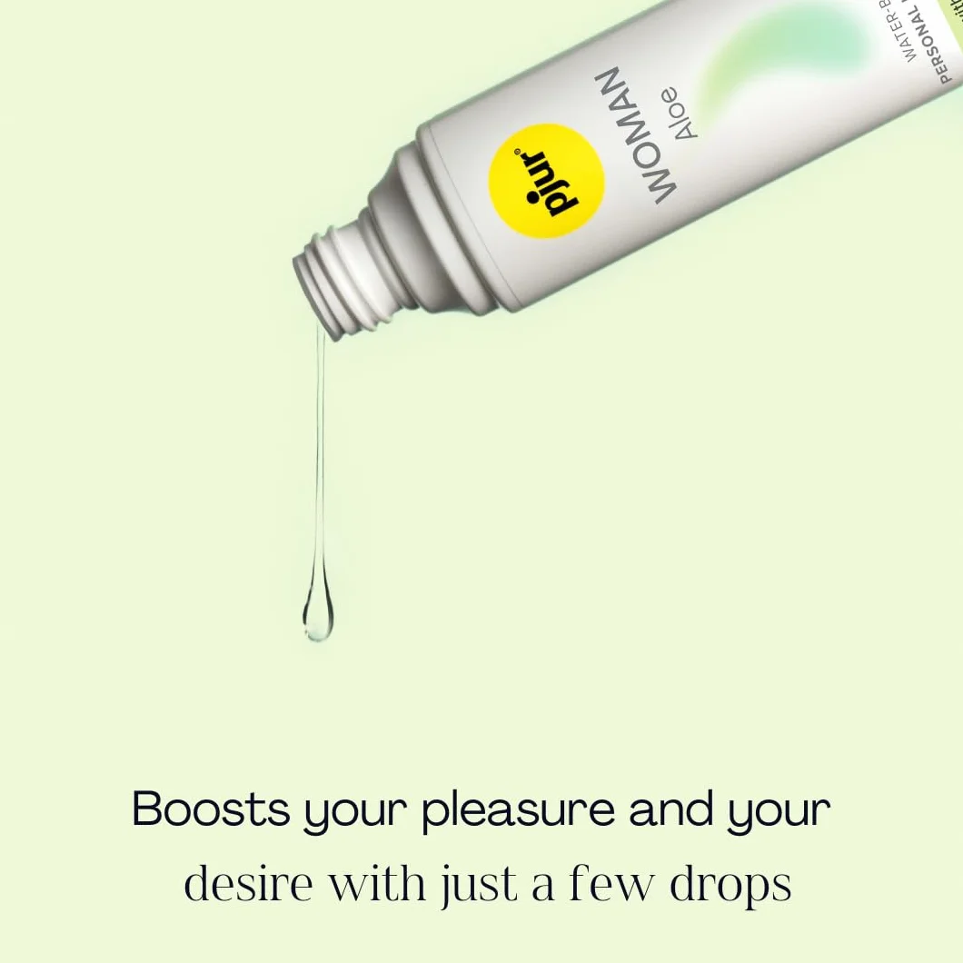pjur WOMAN Aloe - lubrykant hydrożelowy z aloesem - dla wrażliwej skóry kobiet - więcej przyjemności i pielęgnacji podczas seksu (100ml)
