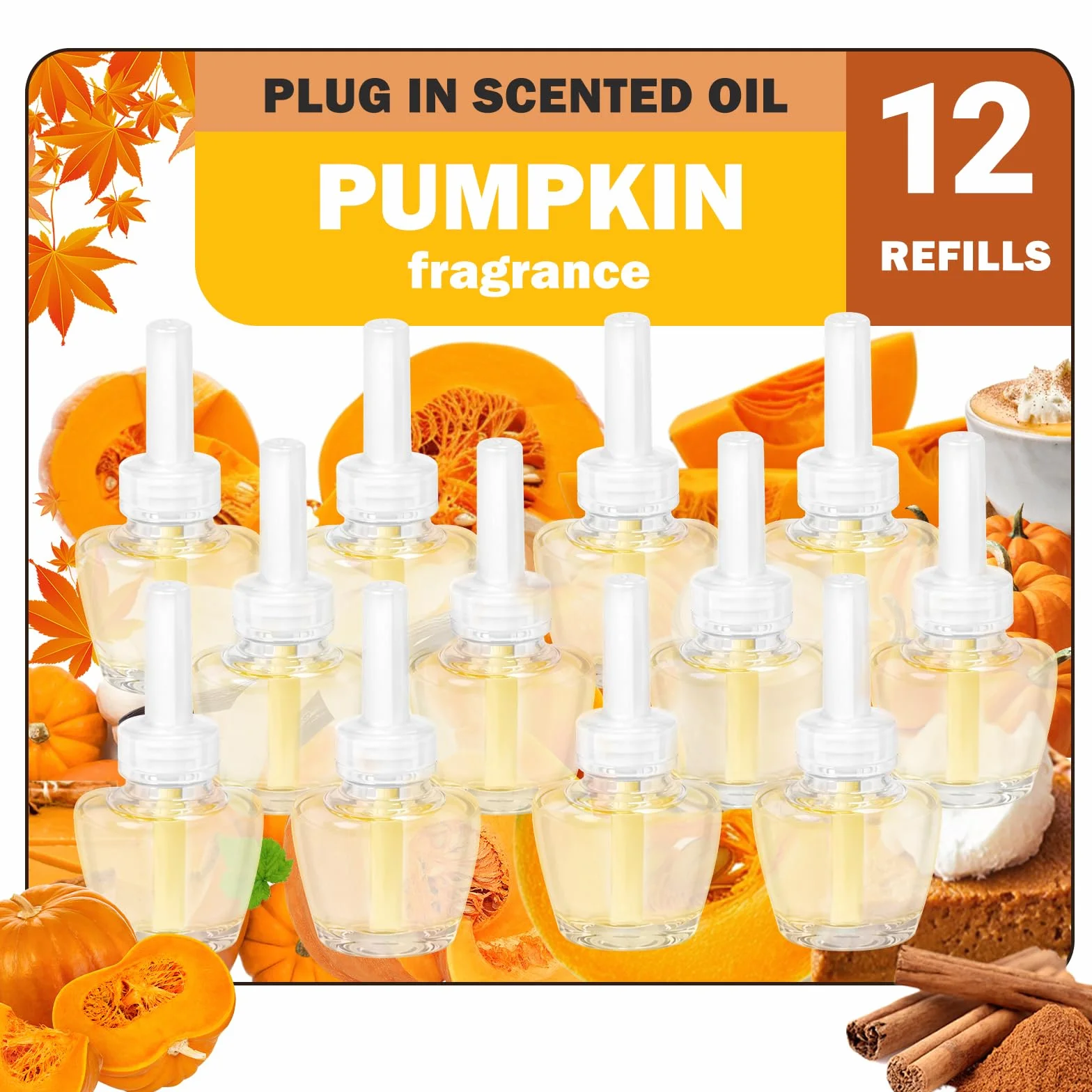 SCENTORINI Wkład do butelki olejku zapachowego 12 x 19 ml kompatybilny z Air Wick & Glade