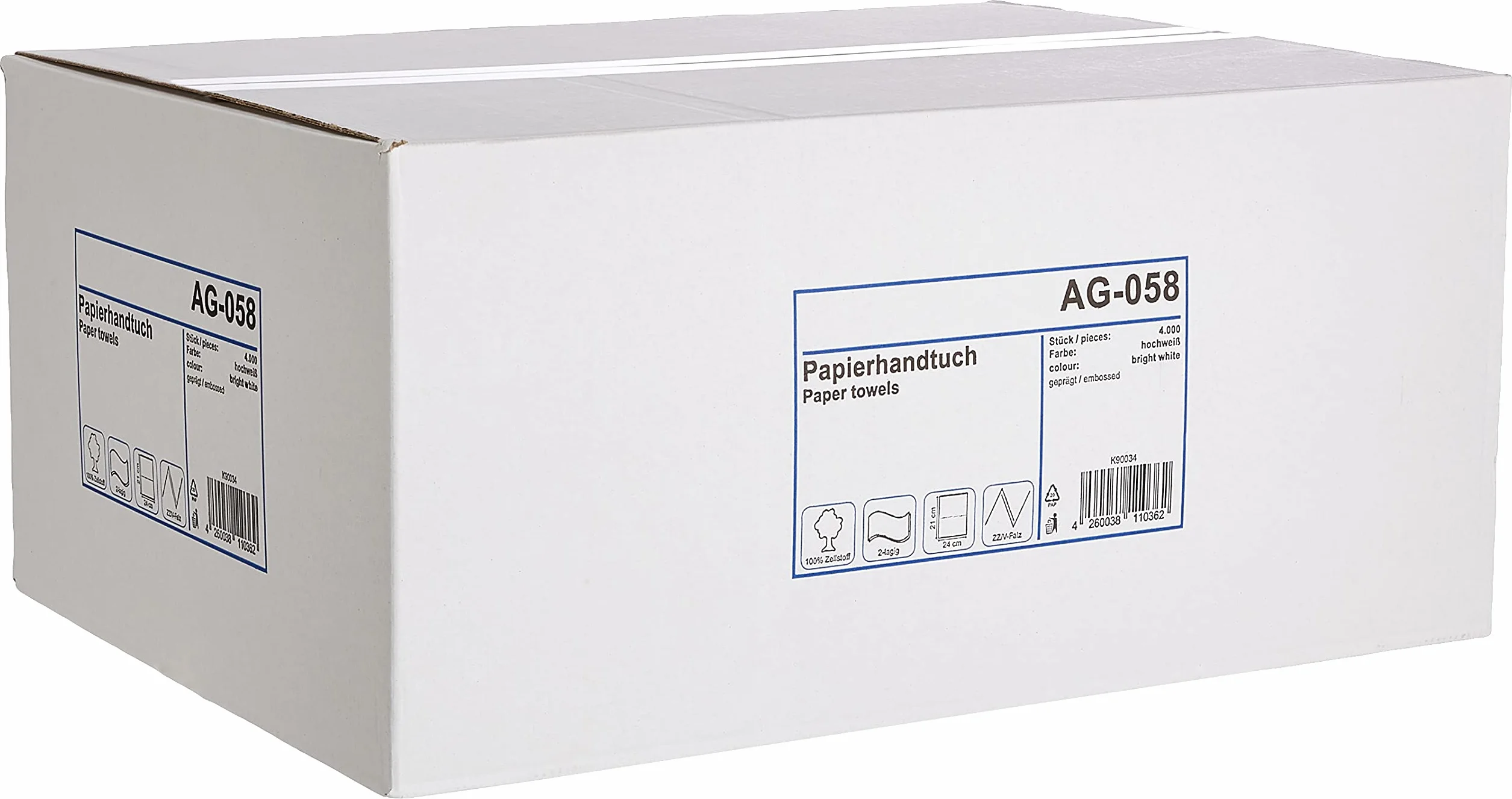Funny AG-058 Ręcznik Papierowy, Biały, 4000 Sztuk