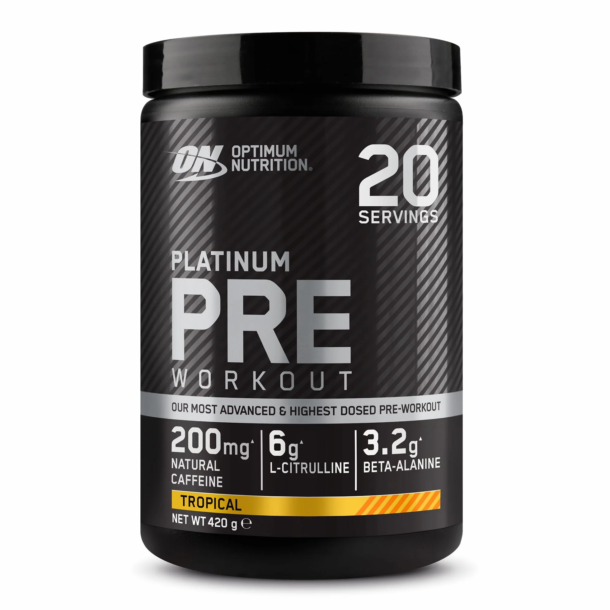 Optimum Nutrition Gold Standard przedtreningowa odżywka energetyczna Tropical 420 g 20 porcji