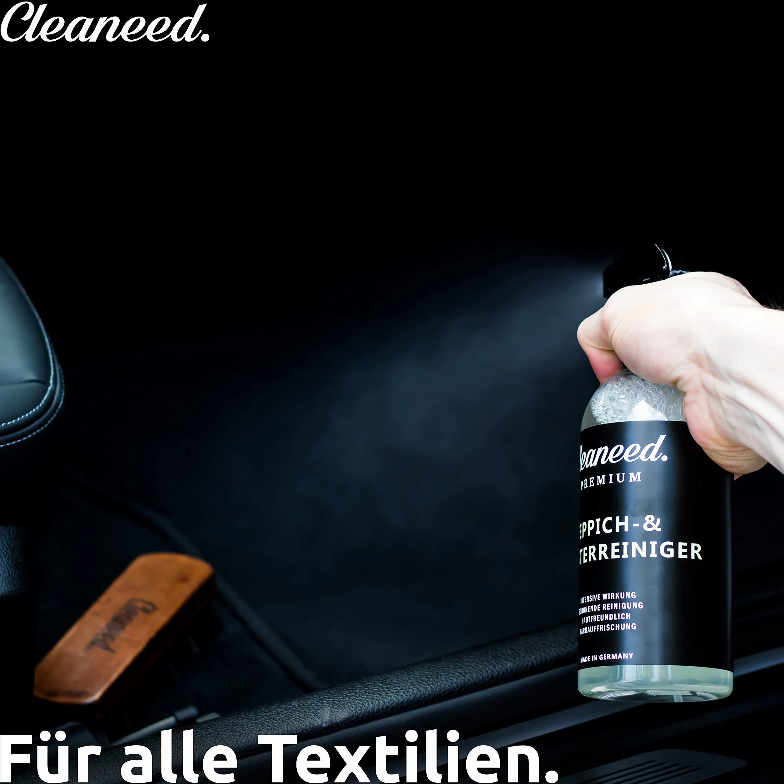 Premium środek do czyszczenia dywanów i tapicerki – Made in Germany – przyjazny dla skóry, delikatne czyszczenie, odświeża kolor