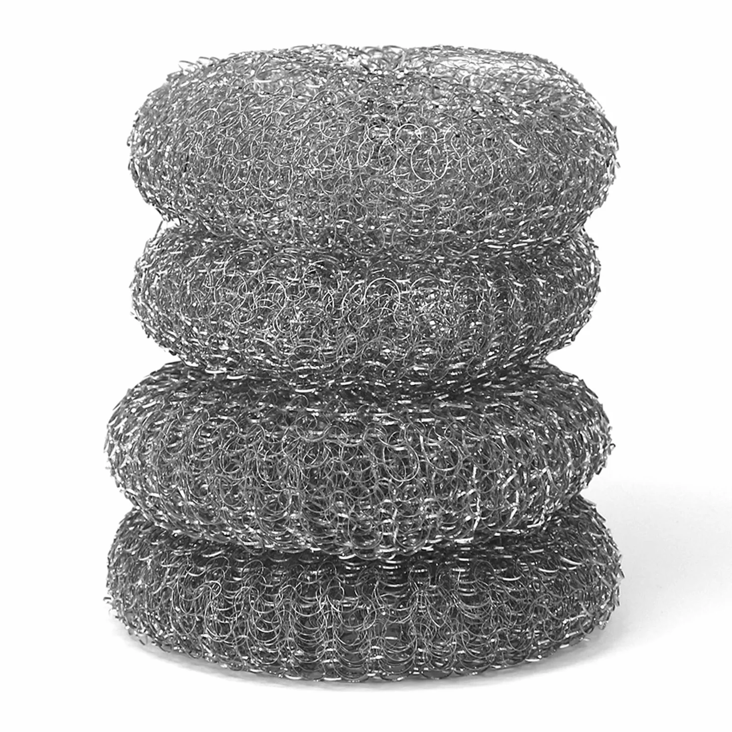 COM-FOUR® 16x zmywak do czyszczenia garnków - gabka stalowa - druciak - zmywak do mycia i szorowania przypalen (16 sztuk srodka do czyszczenia metalu)