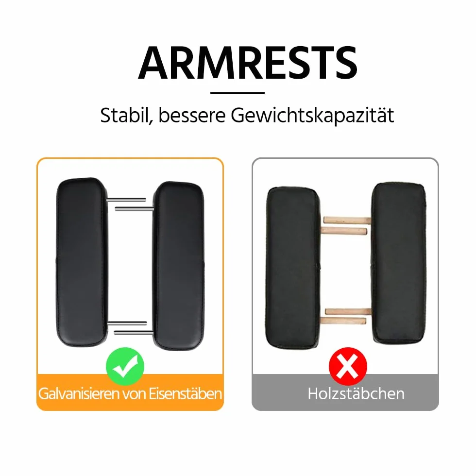 Yaheetech 3-strefowy stół masażowy przenośny regulowany wysokościowo z zagłówkiem i podłokietnikami czarny