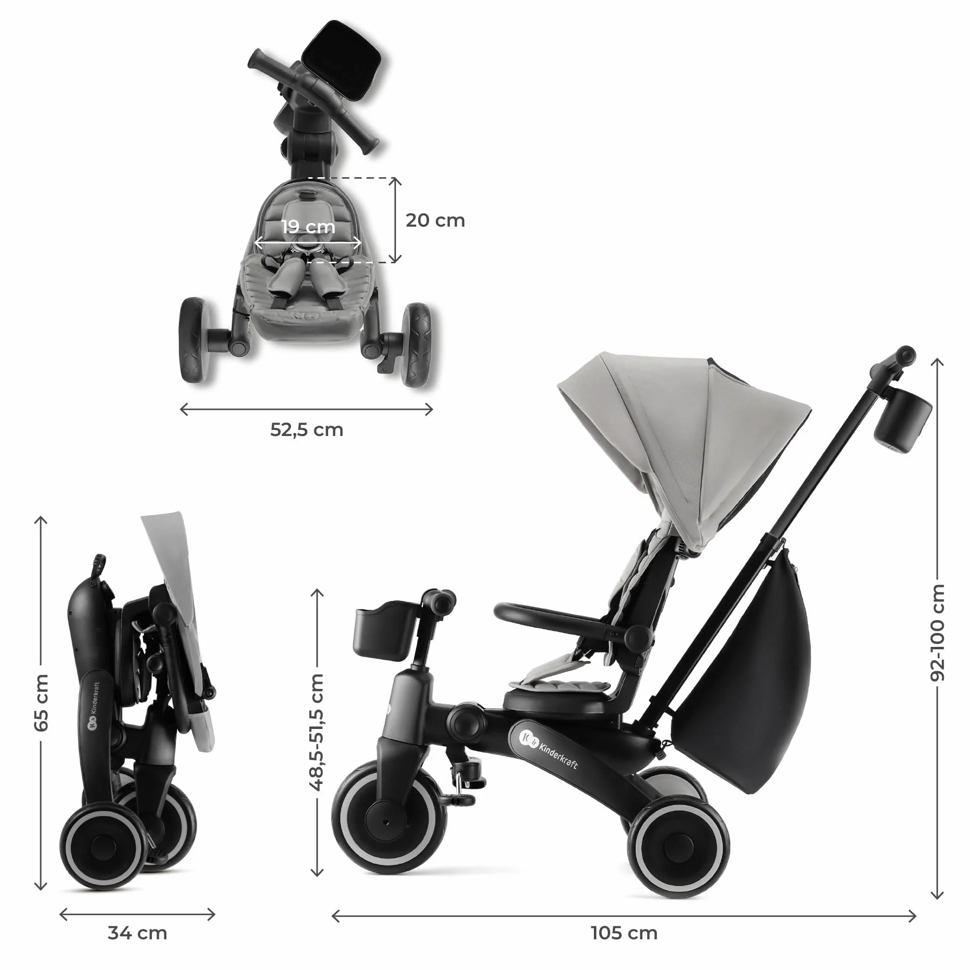 Kinderkraft JAZZ 2 GREY