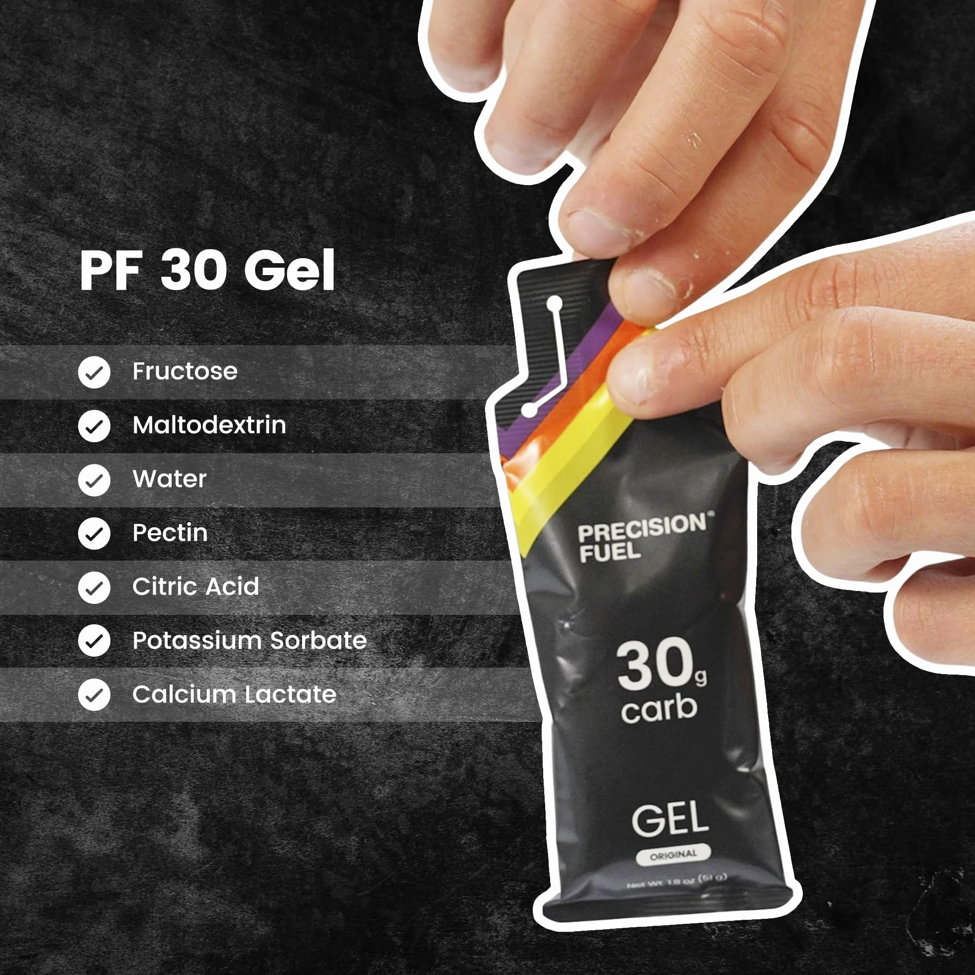 Precision Fuel 30 Żele Energetyczne 30g Węglowodanów Łagodny Smak dla Sportowców Wytrzymałościowych (Pack of 30)