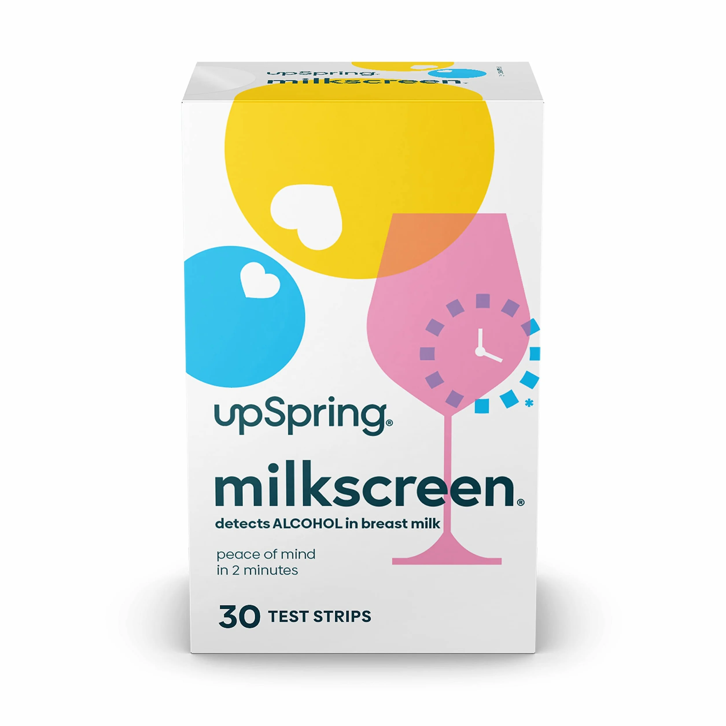 UpSpring Baby Milkscreen paski testowe na alkohol, 30 sztuk