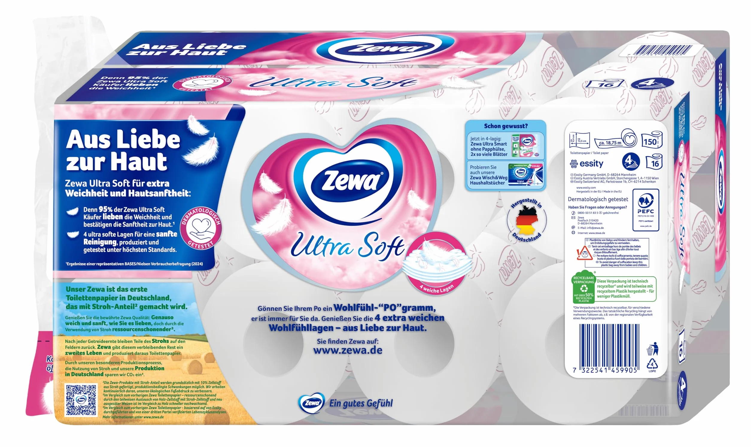 Zewa Ultra miękki papier toaletowy 3 x 16 rolek