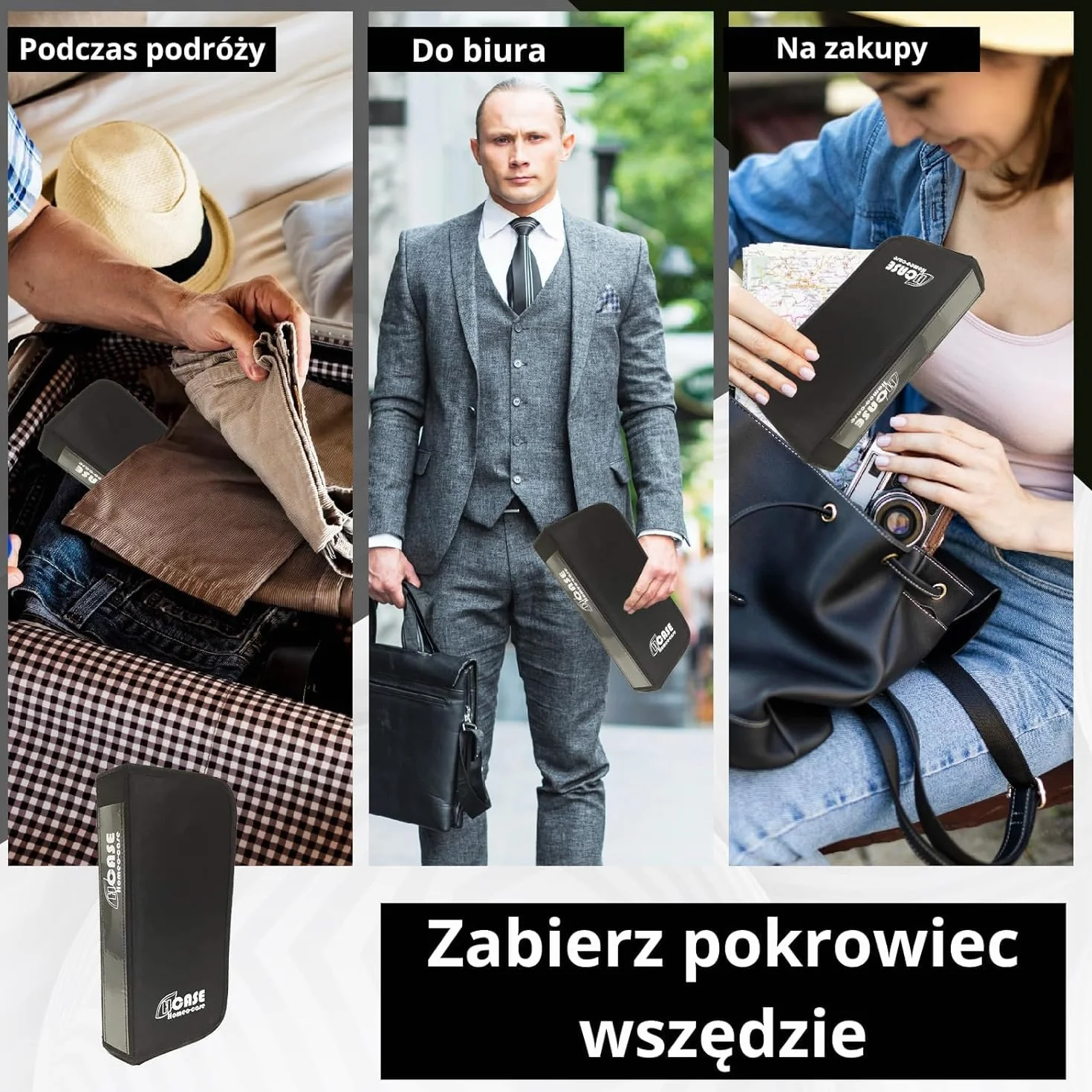 HOMEO-Case | Etui Homeopatyczne z 70 Przestrzeniami na Fiolki Boiron o Pojemności 4 Grama | Nie Zawiera Fiolków | Czarny