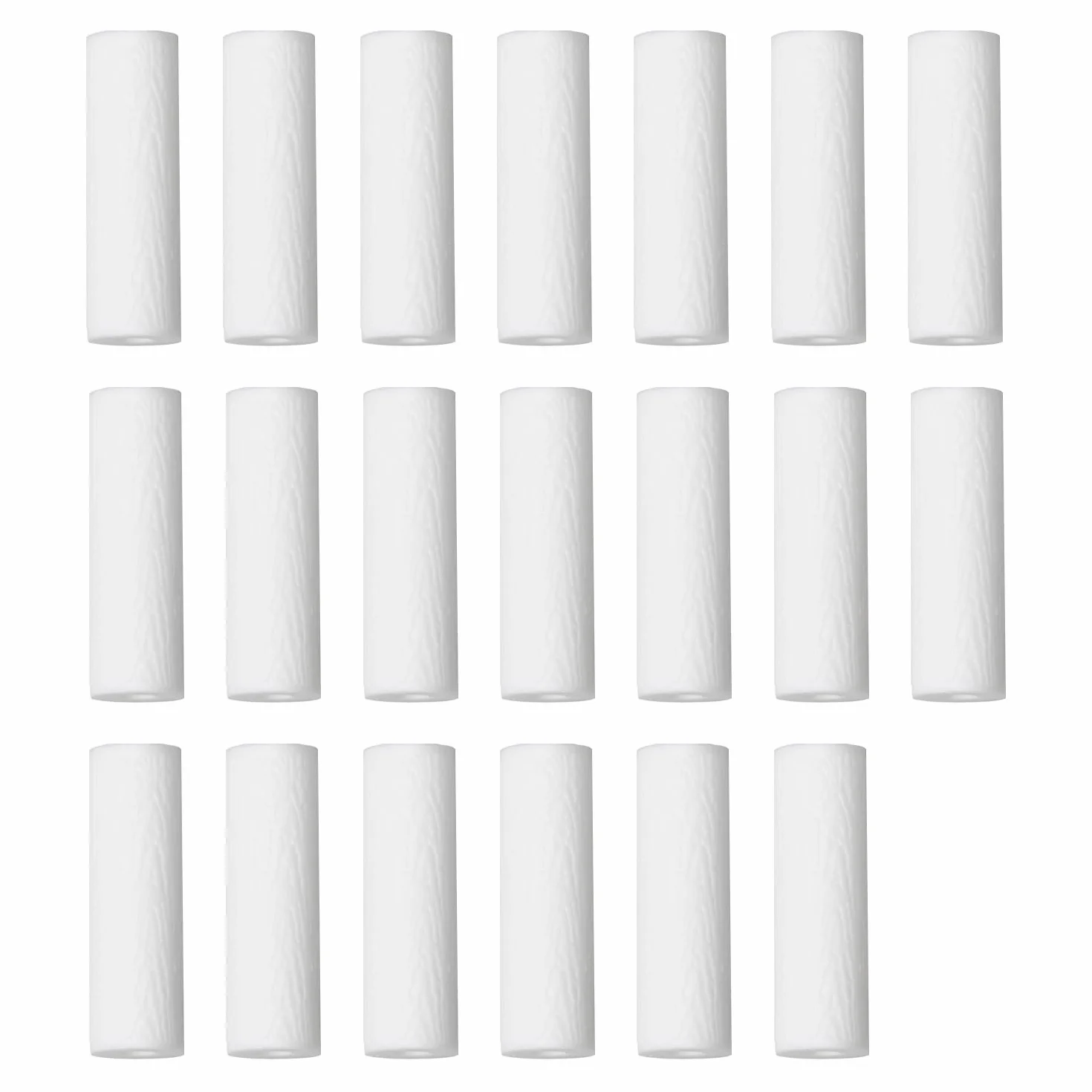 Aligners Chewies, 20 sztuk, wielokrotnego użytku, do foteli, nadaje się do prania, do Aligner Chompers, szelki do gryzienia dla Aligner Chompers, pomoc do żucia (białe)